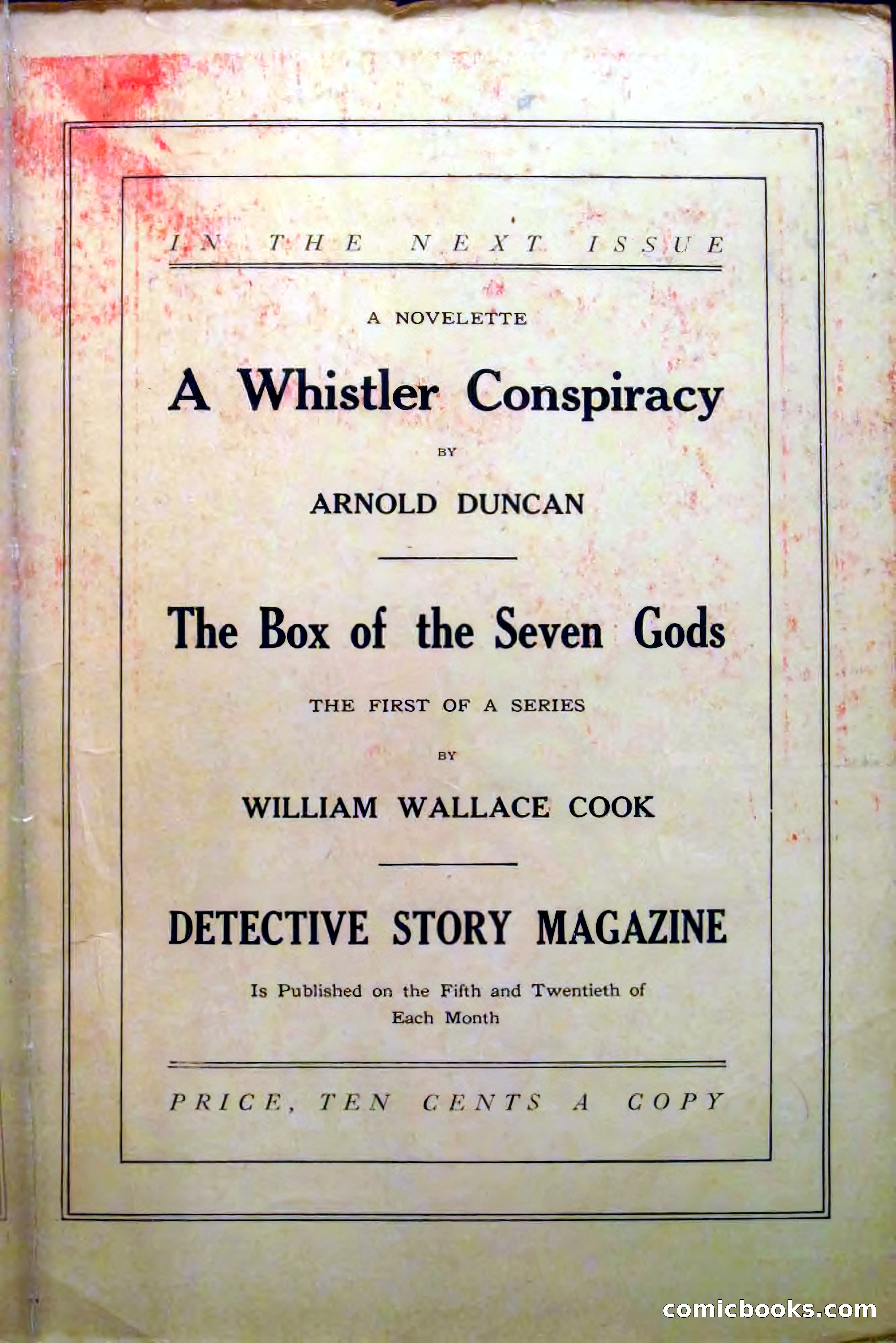 Detective Story Magazine, Vol. 2, No. 5 — page 131 of 132