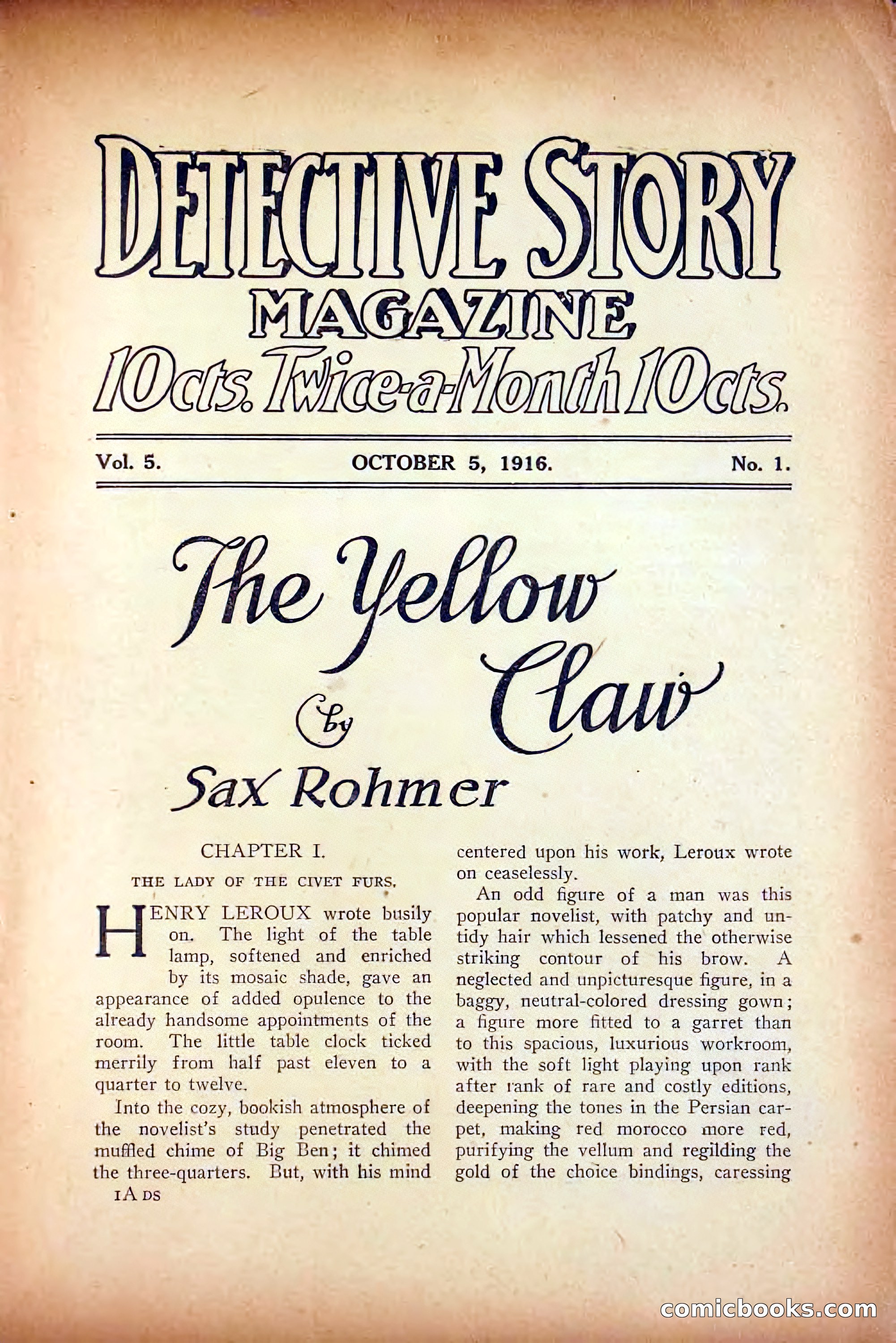 Detective Story Magazine, October 5, 1916 — page 3 of 132