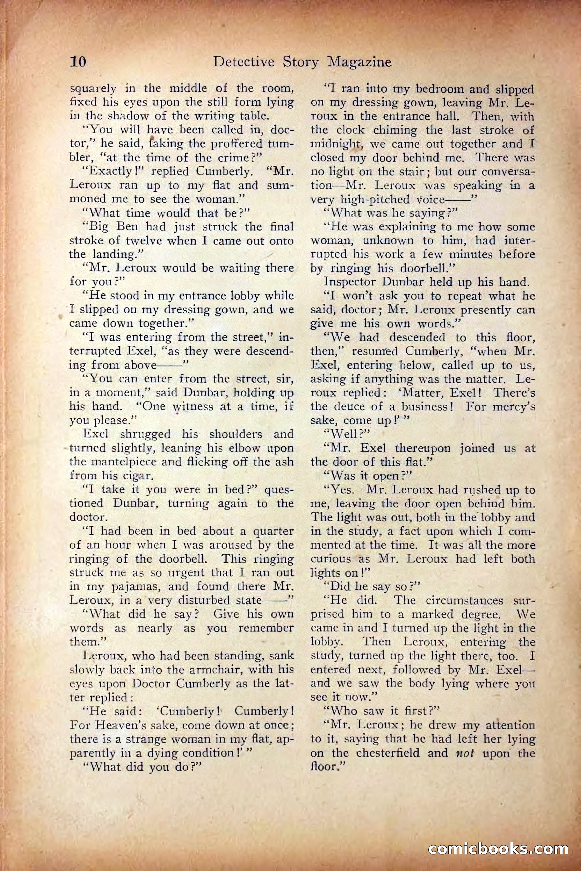 Detective Story Magazine, October 5, 1916 — page 12 of 132