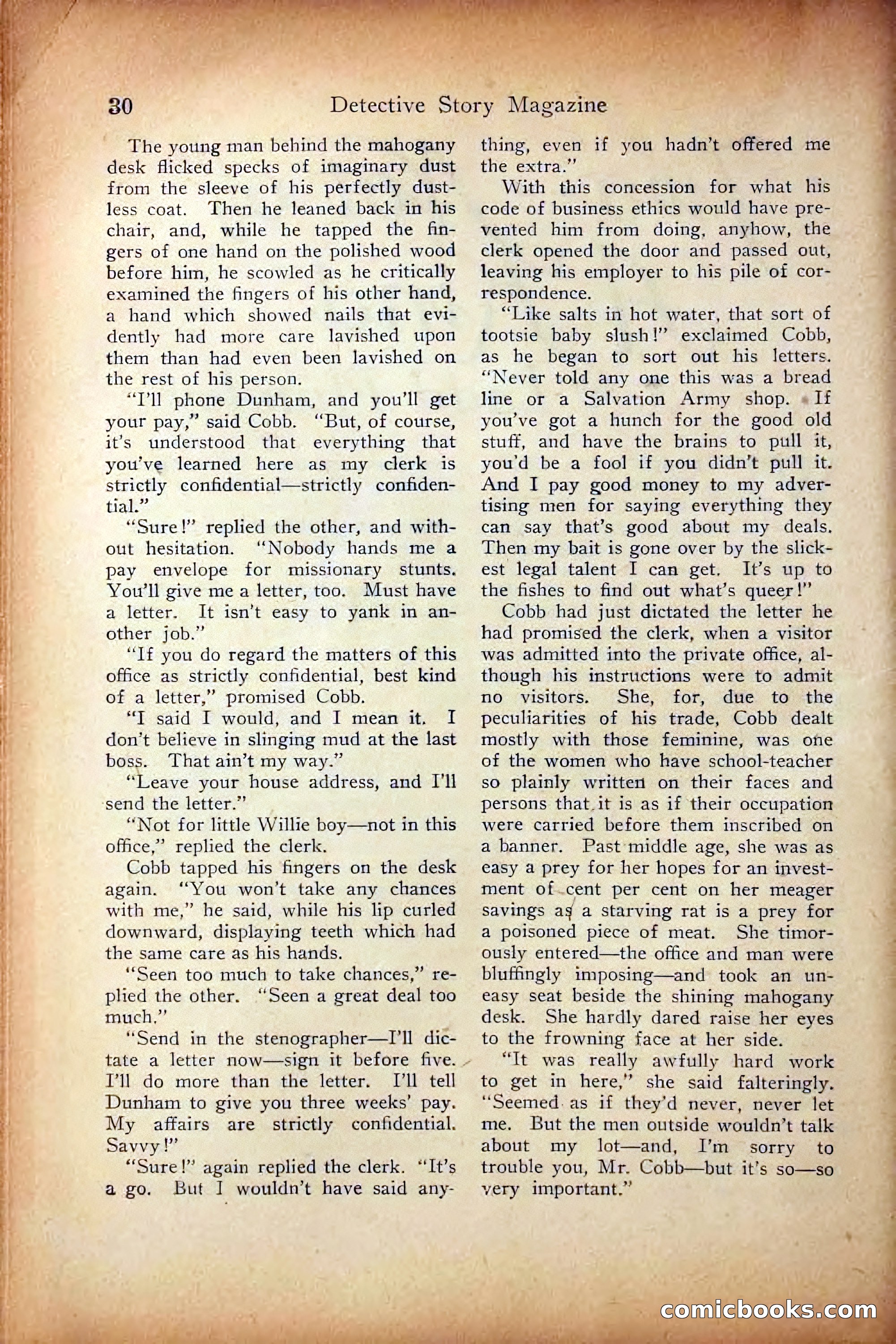 Detective Story Magazine, October 5, 1916 — page 32 of 132