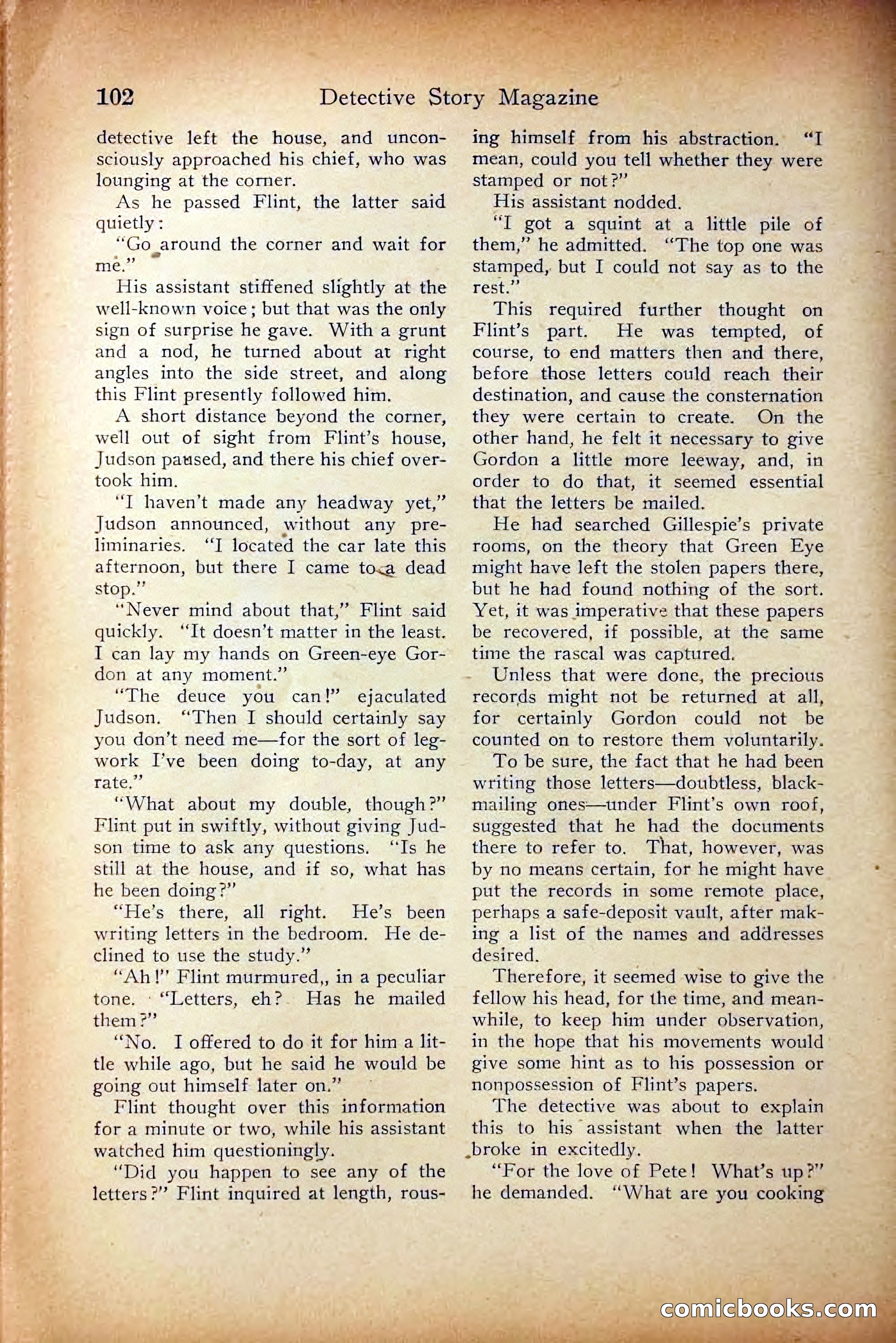 Detective Story Magazine, October 5, 1916 — page 104 of 132