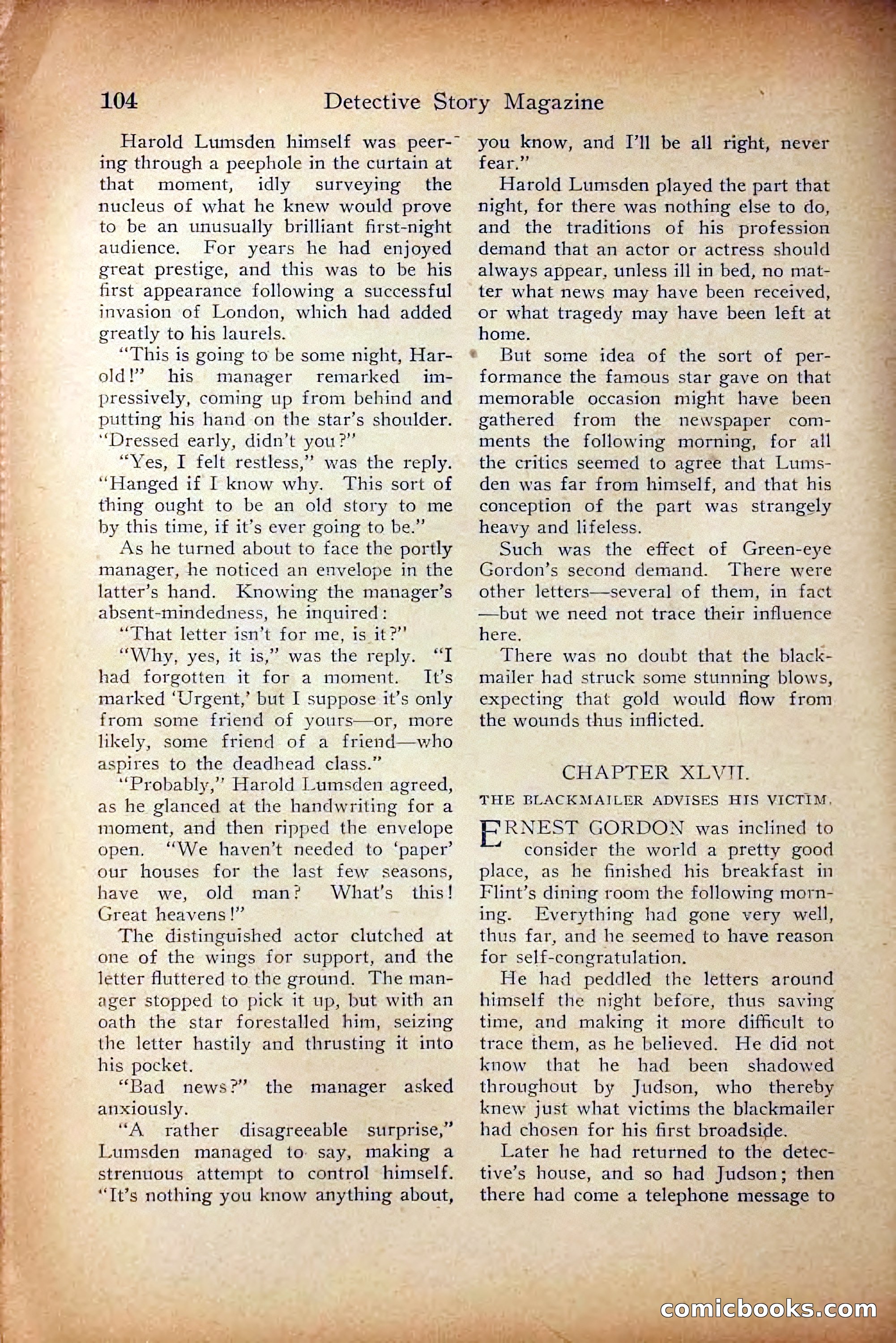 Detective Story Magazine, October 5, 1916 — page 106 of 132