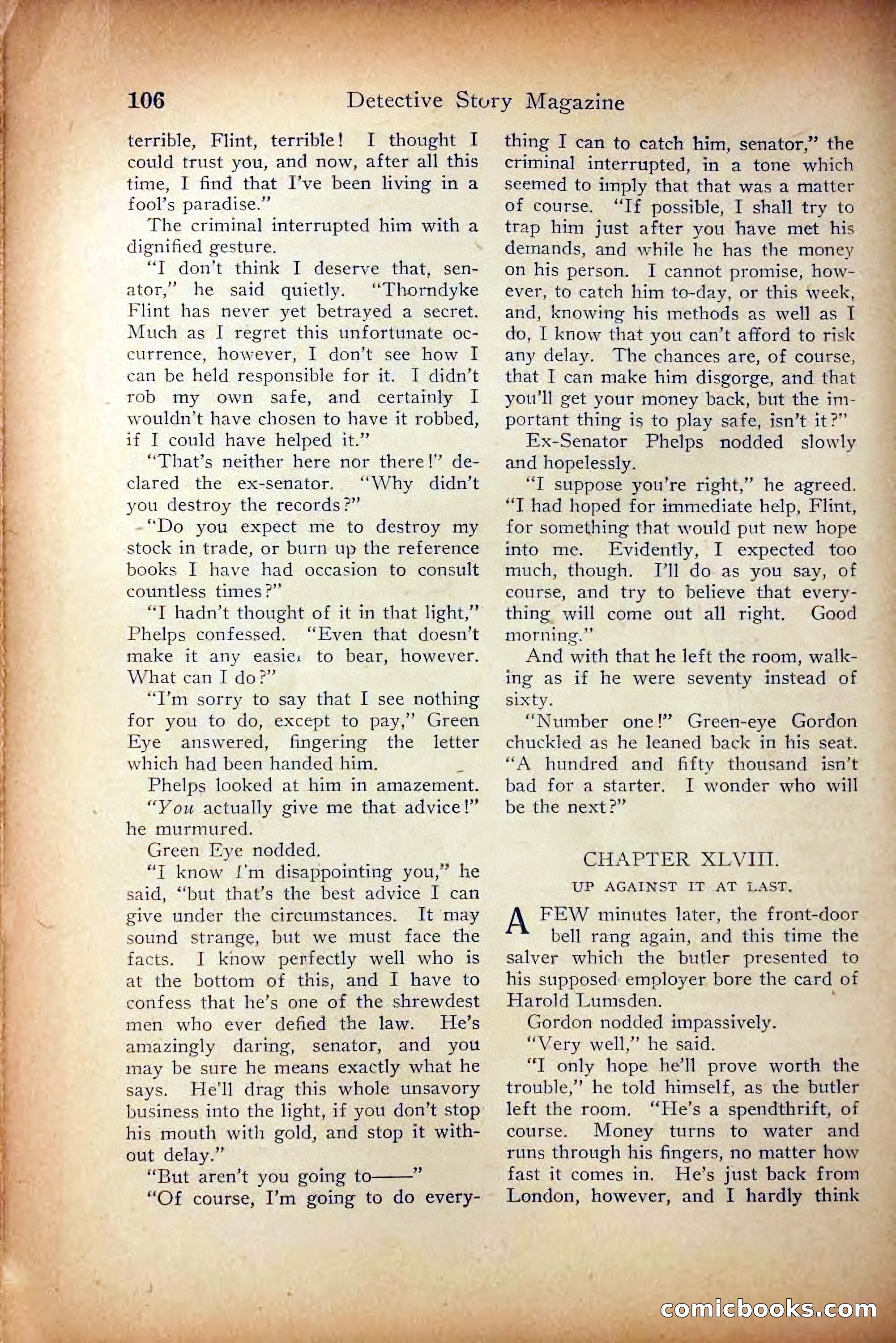 Detective Story Magazine, October 5, 1916 — page 108 of 132