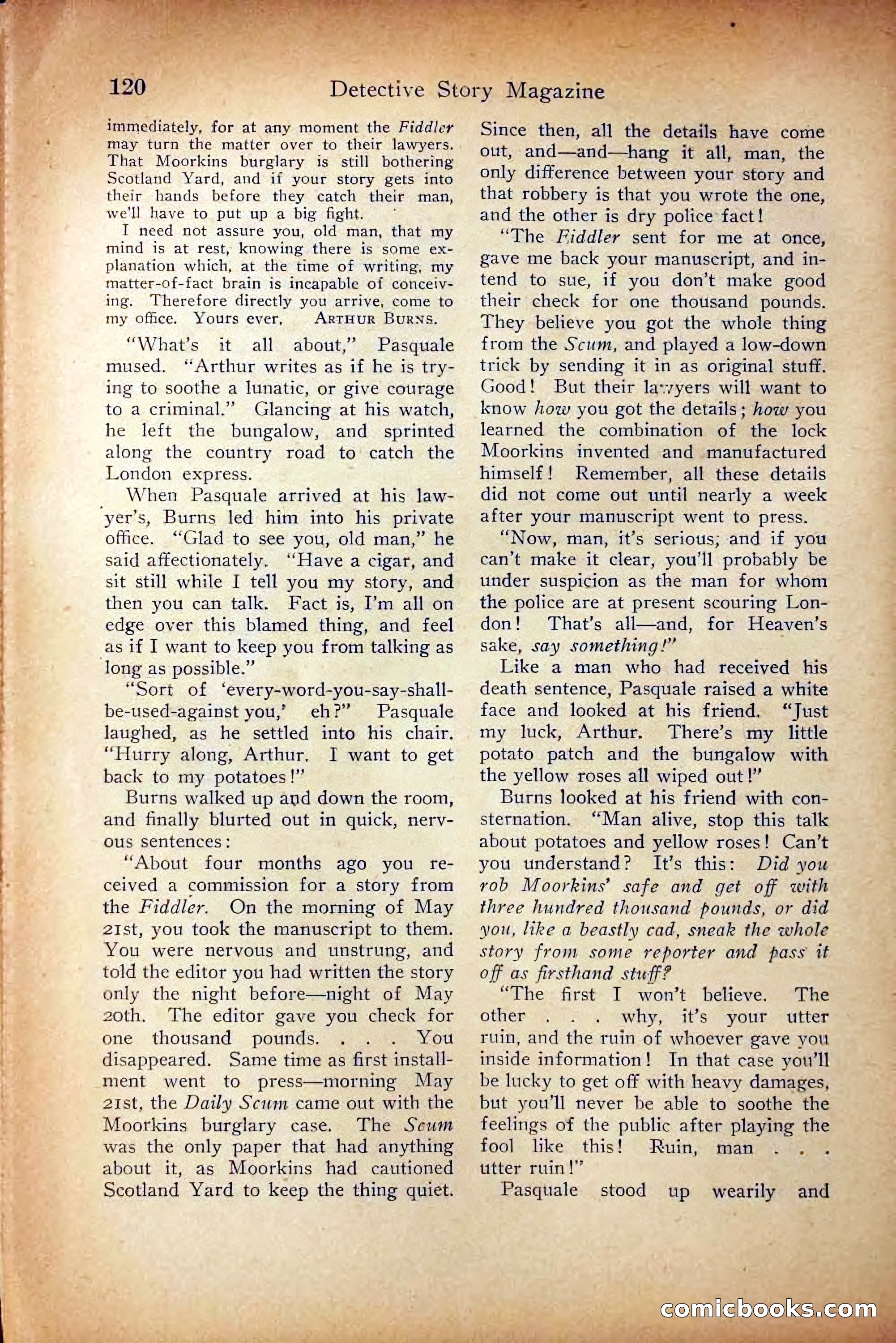 Detective Story Magazine, October 5, 1916 — page 122 of 132