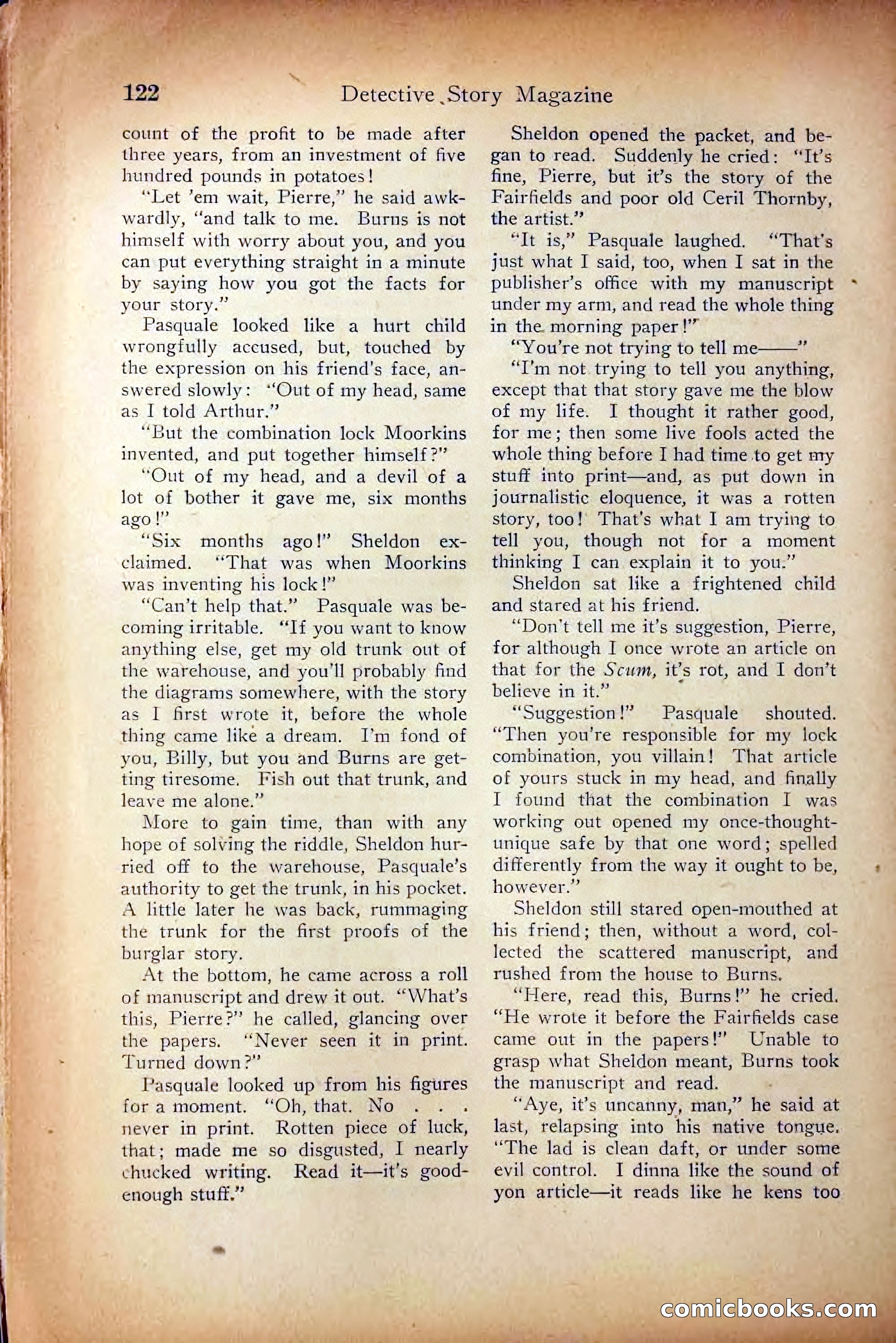 Detective Story Magazine, October 5, 1916 — page 124 of 132