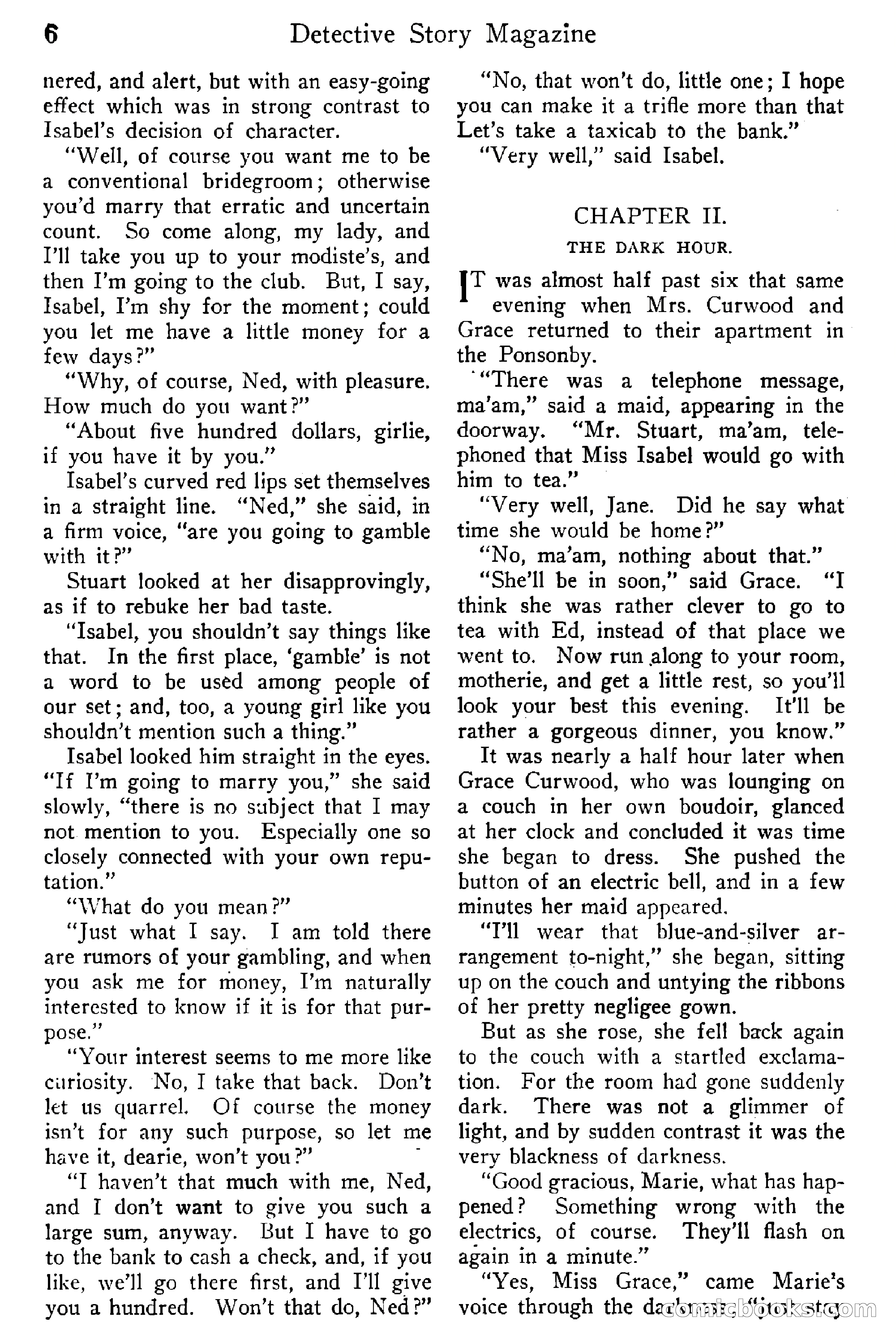 Detective Story Magazine, Vol. 6, No. 1 — page 8 of 132