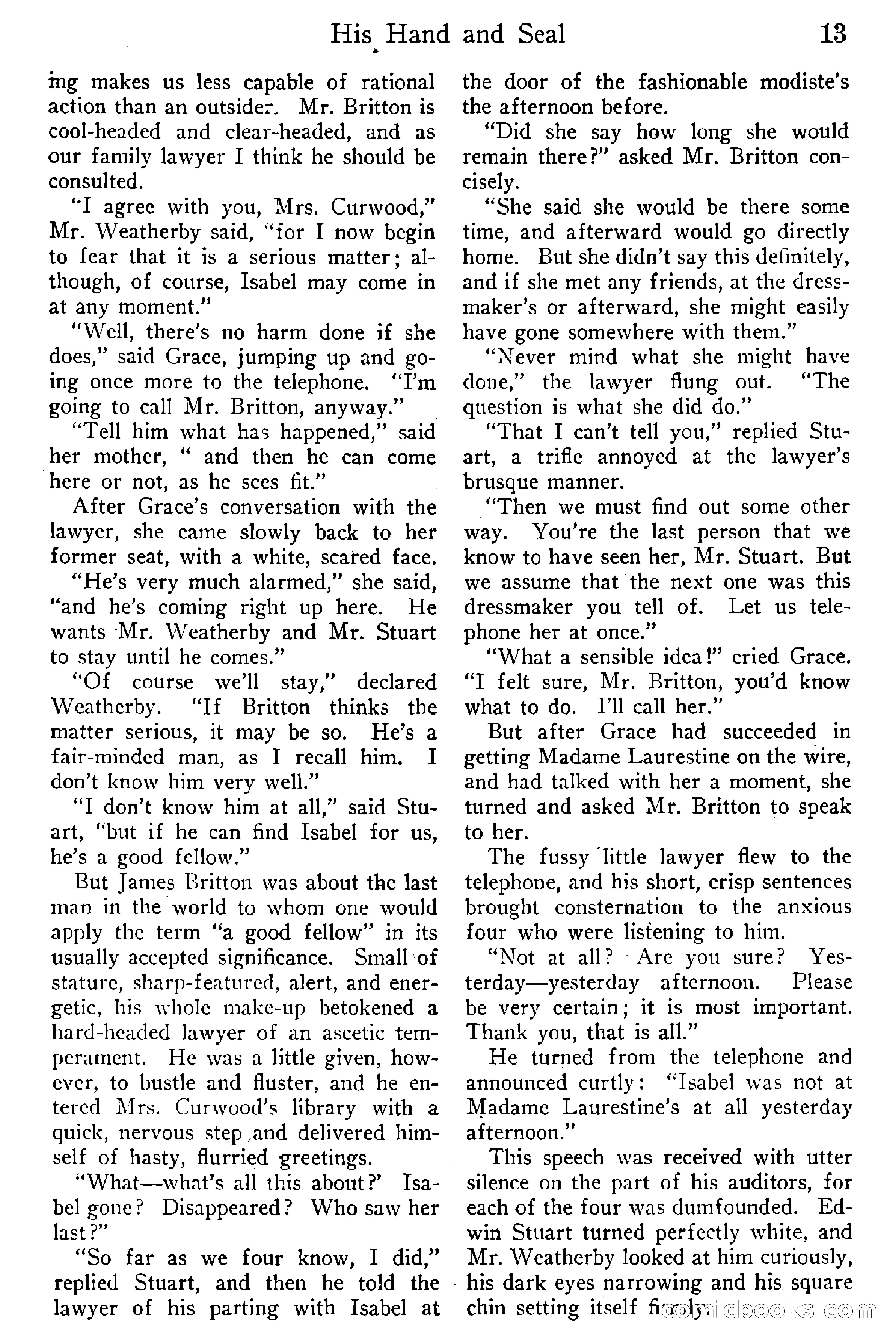 Detective Story Magazine, Vol. 6, No. 1 — page 15 of 132