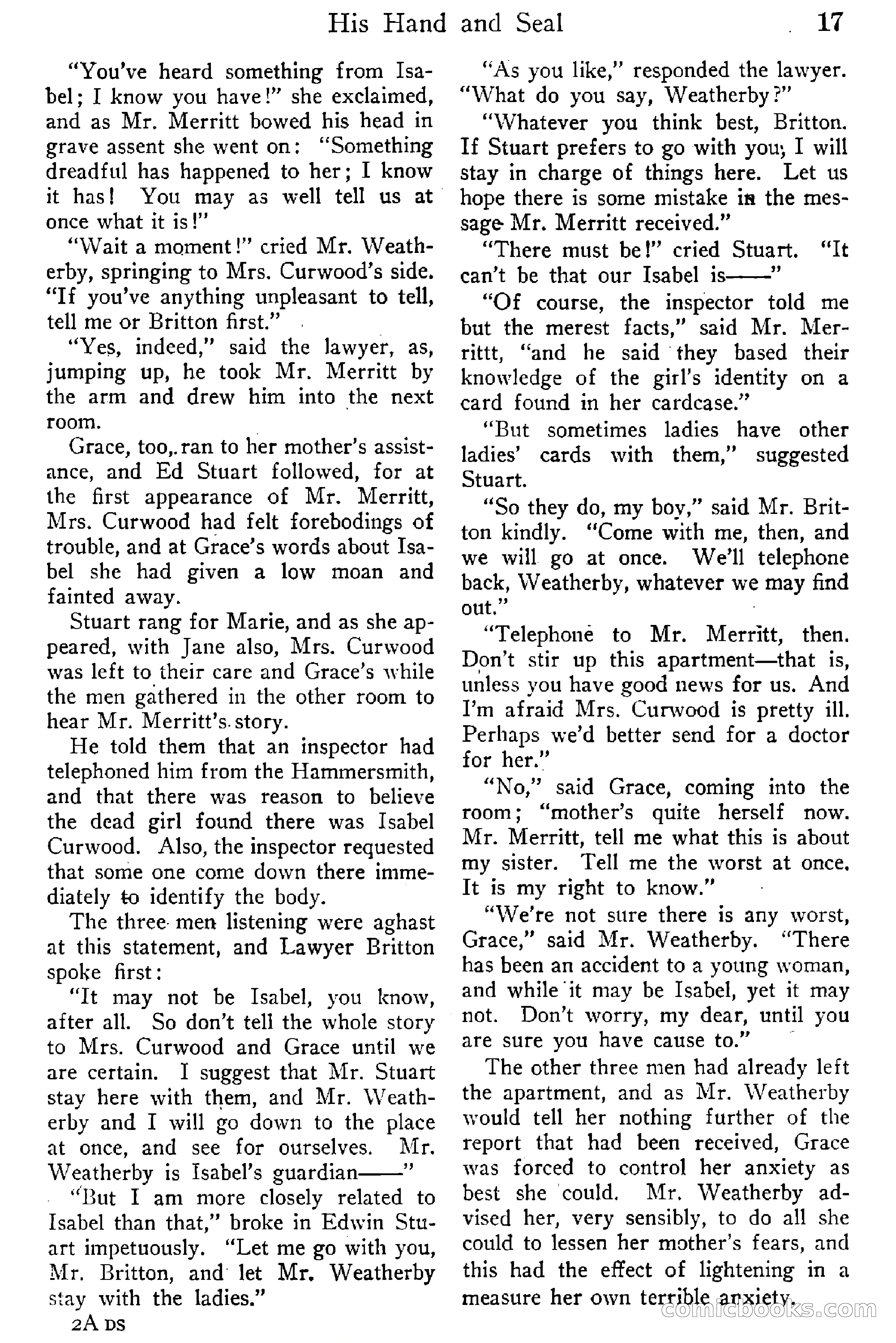 Detective Story Magazine, Vol. 6, No. 1 — page 19 of 132
