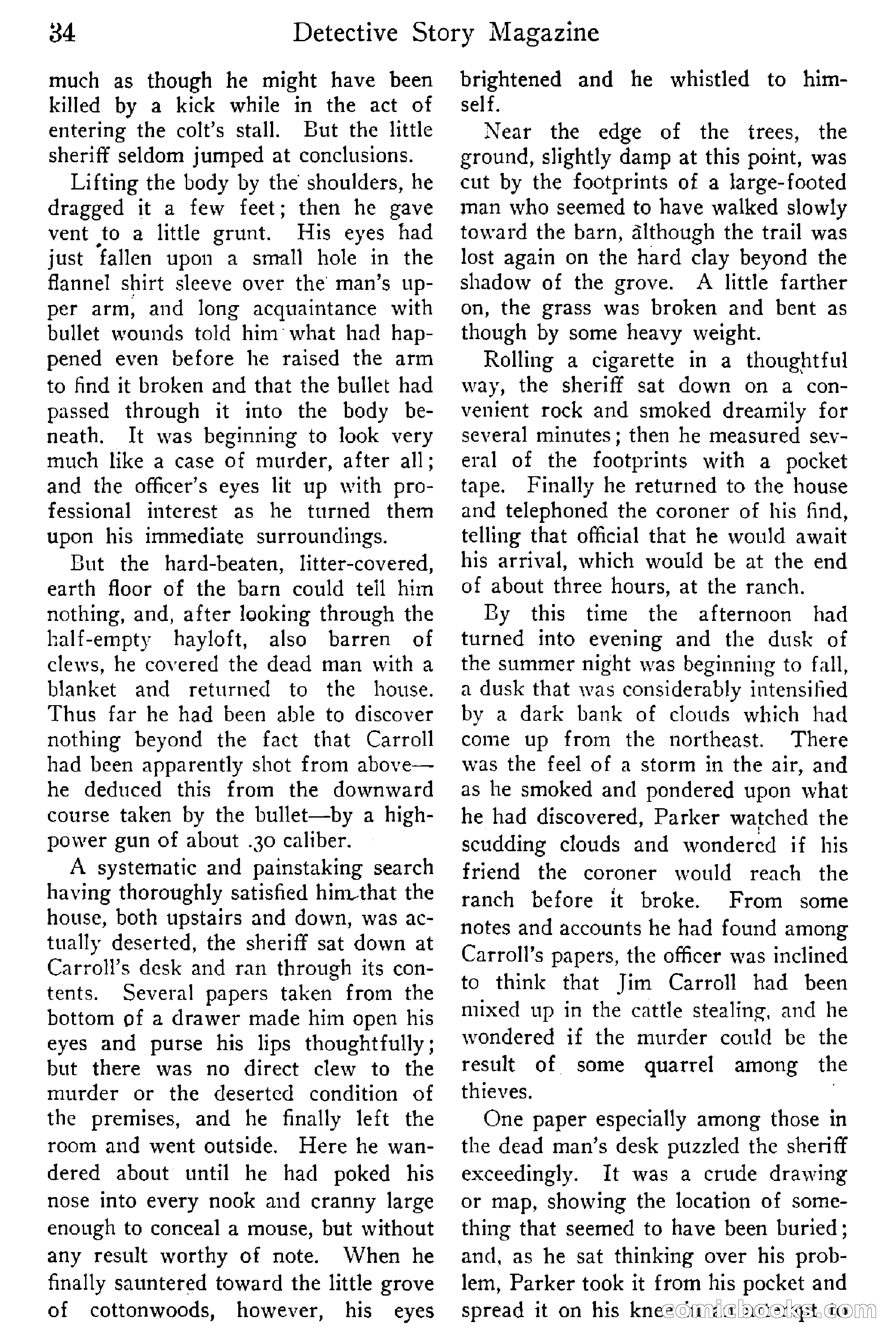 Detective Story Magazine, Vol. 6, No. 1 — page 36 of 132