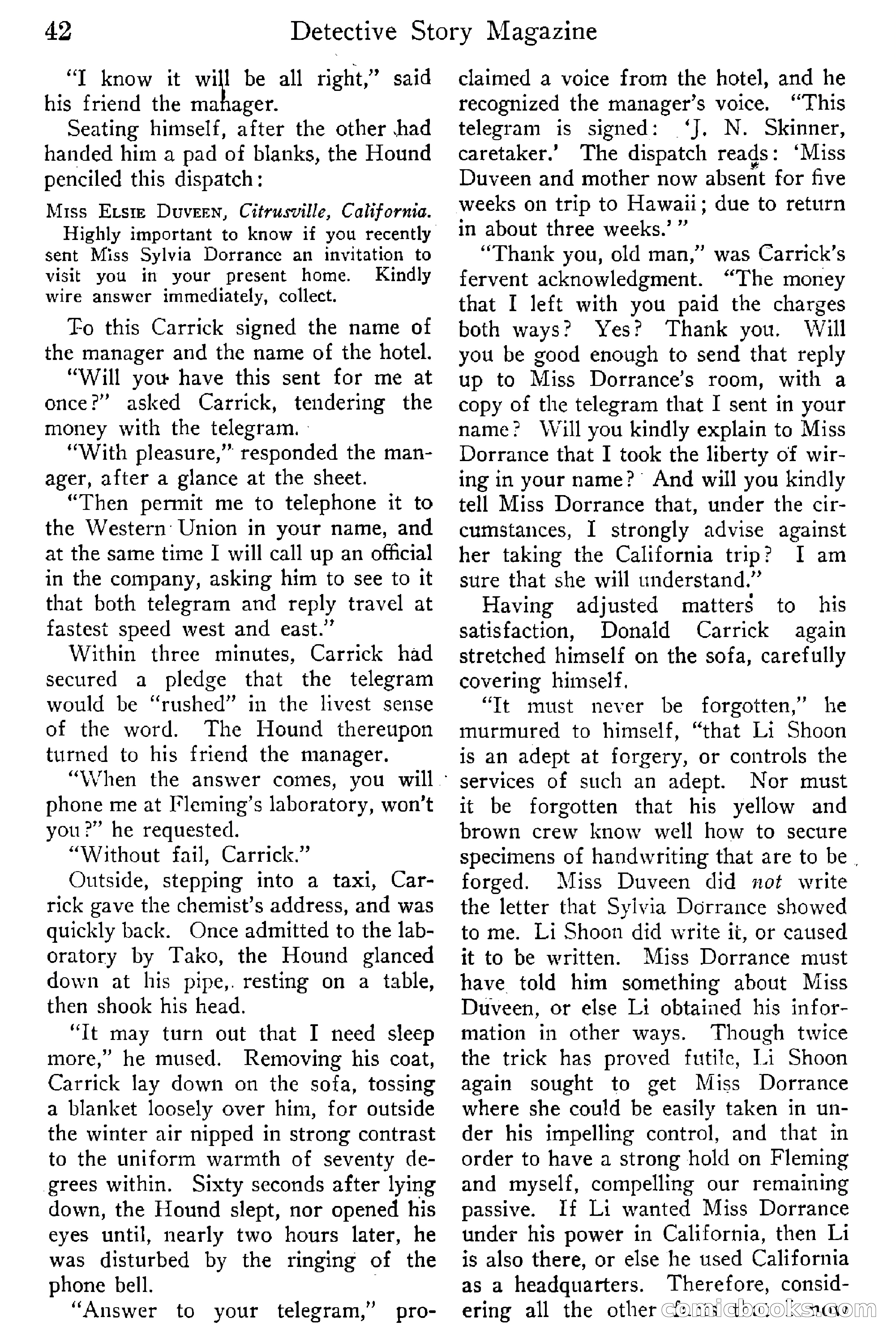 Detective Story Magazine, Vol. 6, No. 1 — page 44 of 132