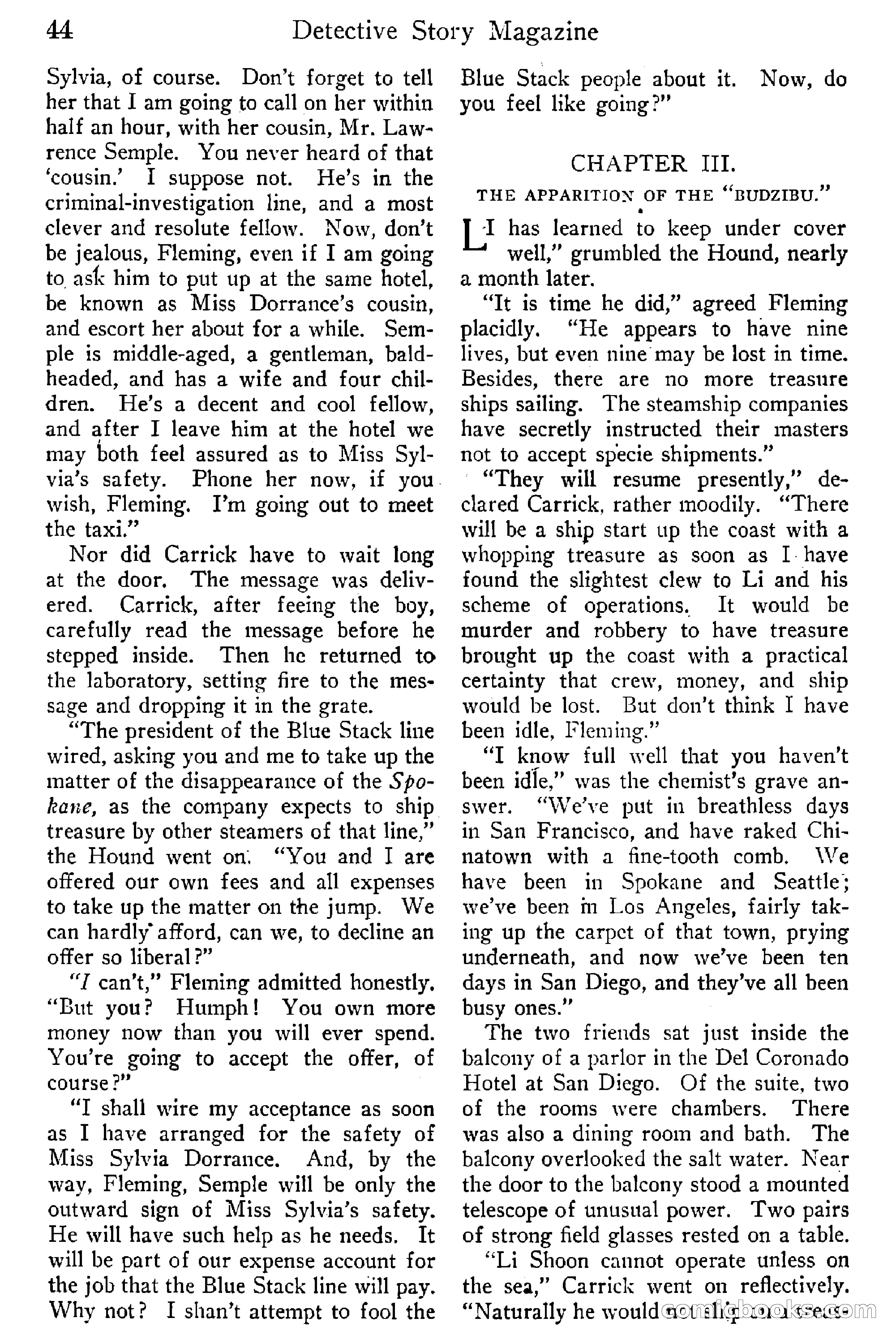 Detective Story Magazine, Vol. 6, No. 1 — page 46 of 132