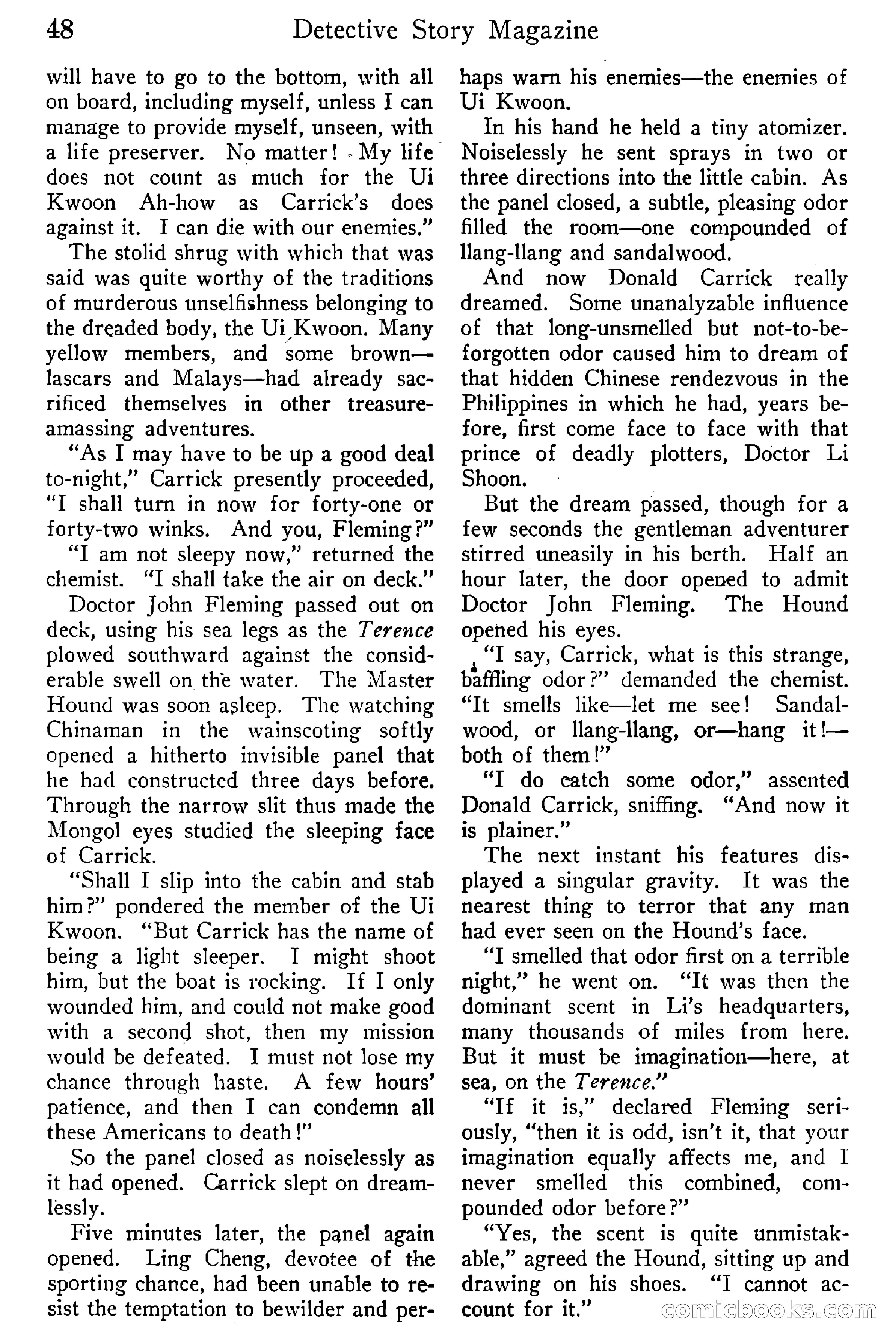 Detective Story Magazine, Vol. 6, No. 1 — page 50 of 132
