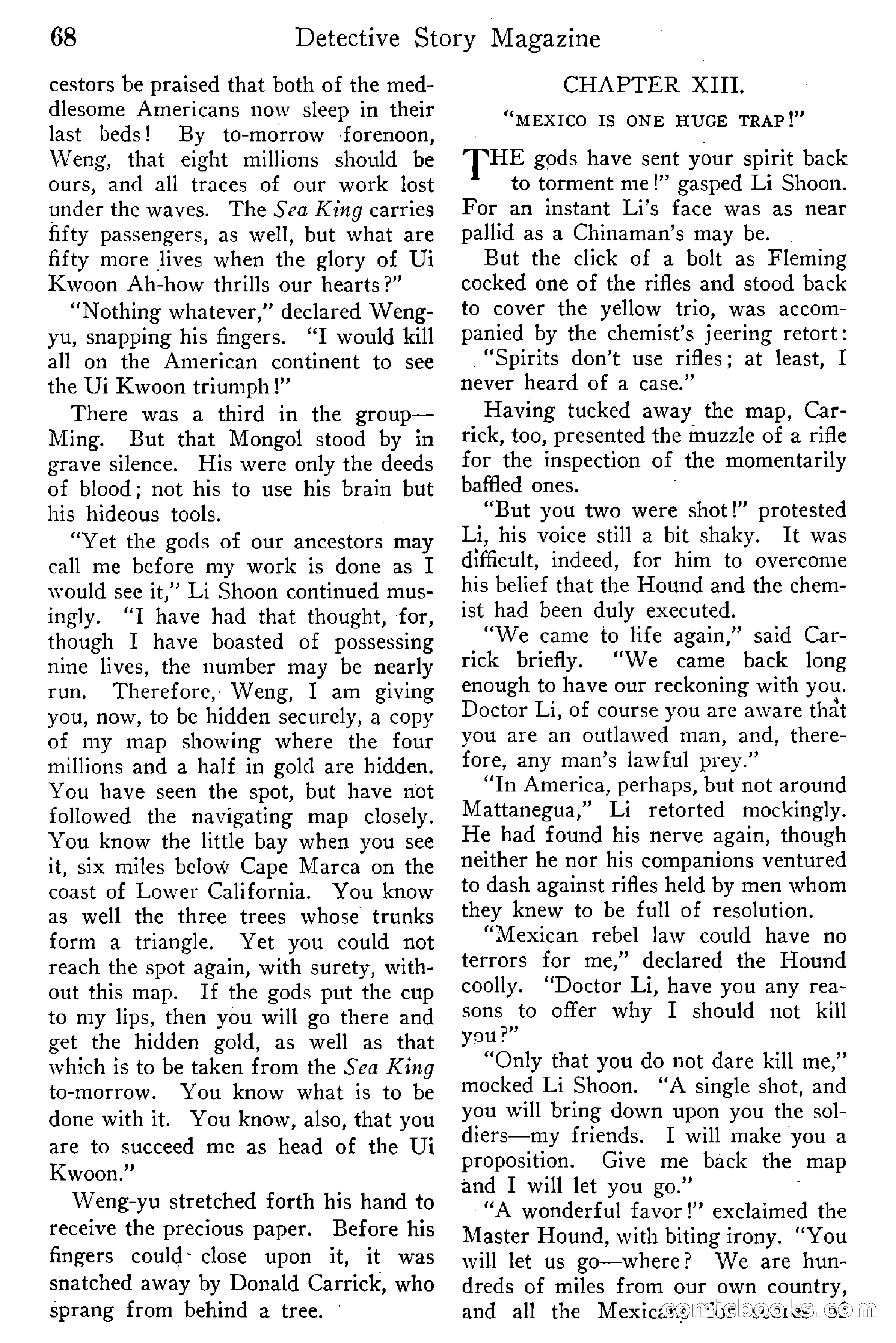 Detective Story Magazine, Vol. 6, No. 1 — page 70 of 132