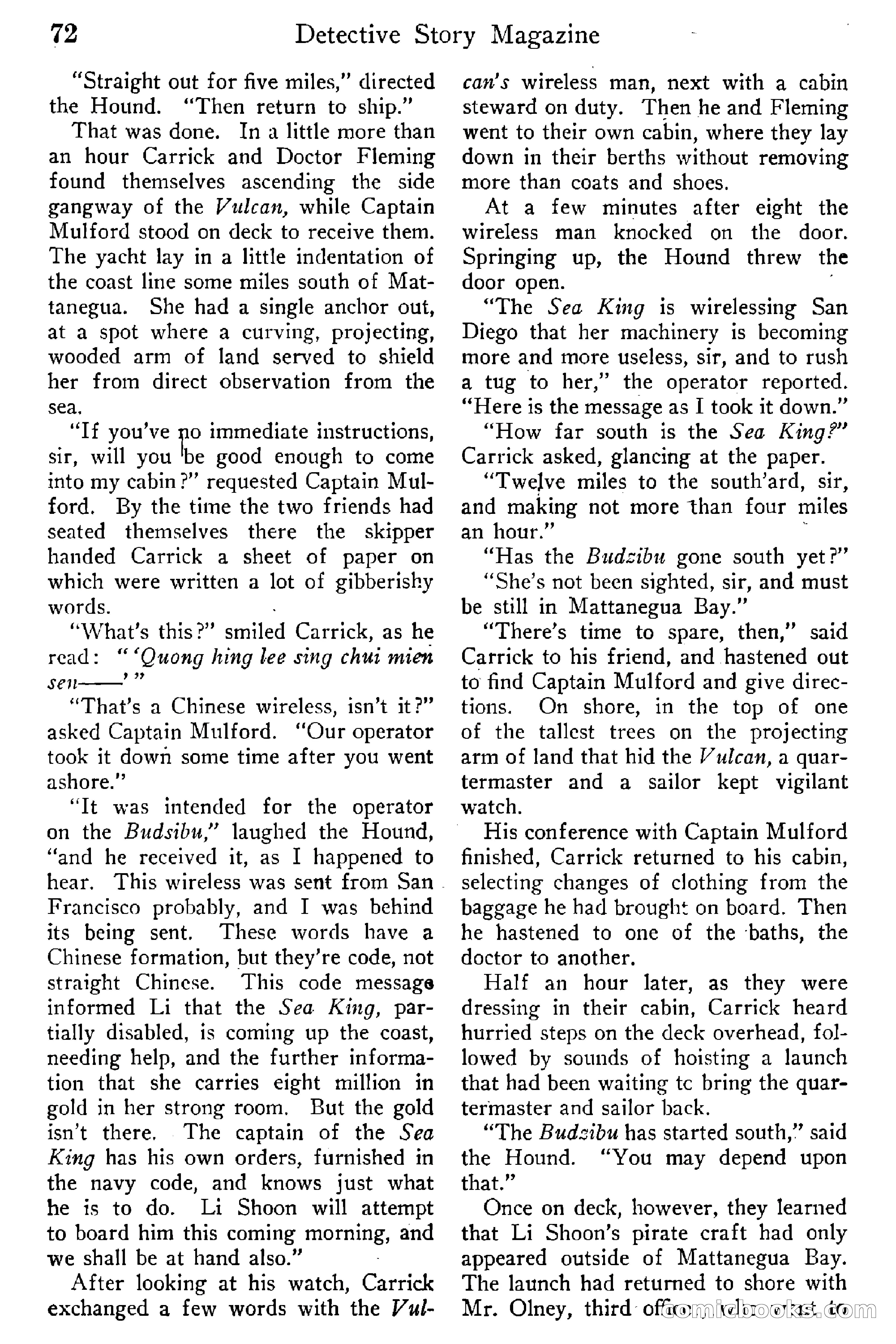 Detective Story Magazine, Vol. 6, No. 1 — page 74 of 132