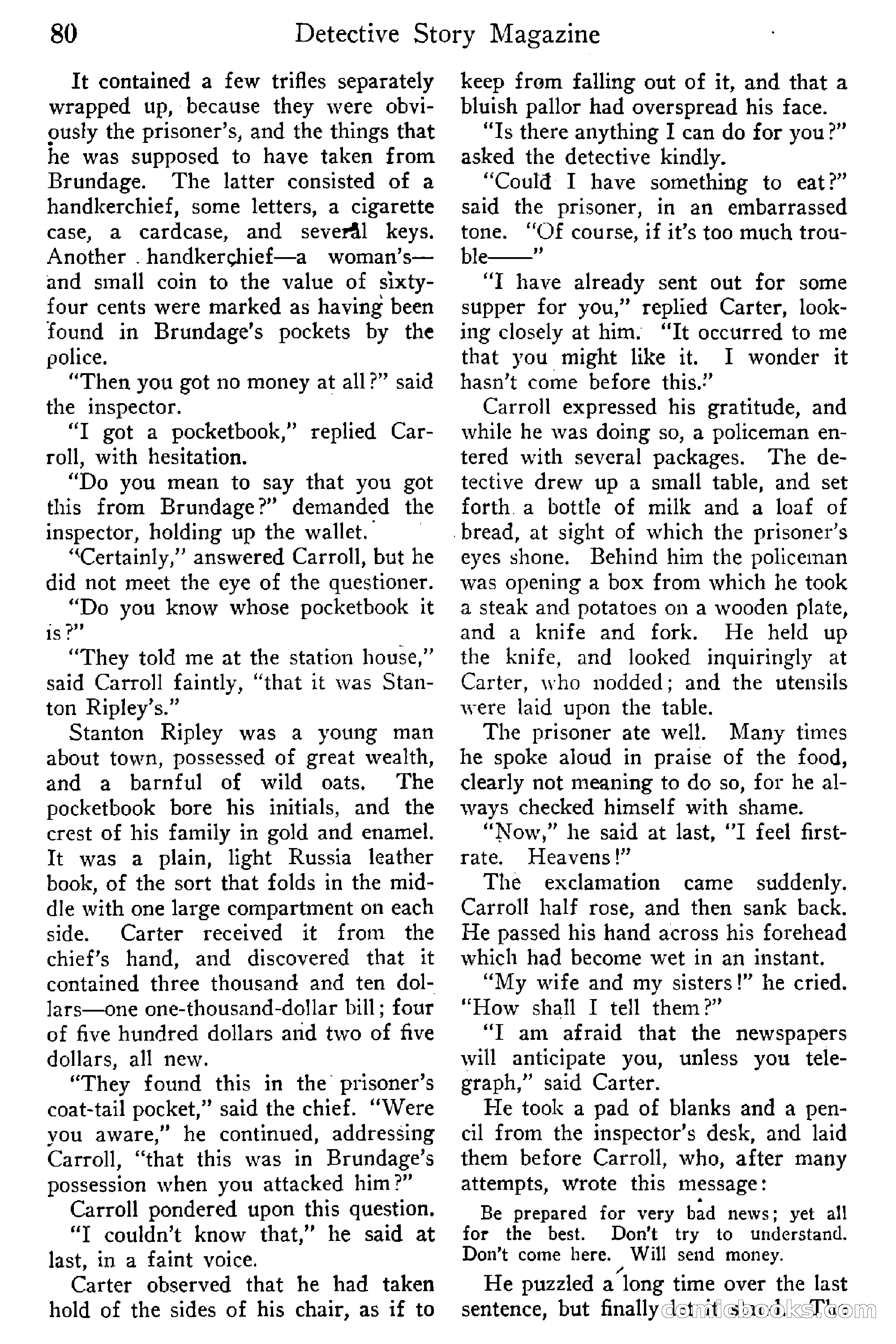 Detective Story Magazine, Vol. 6, No. 1 — page 82 of 132