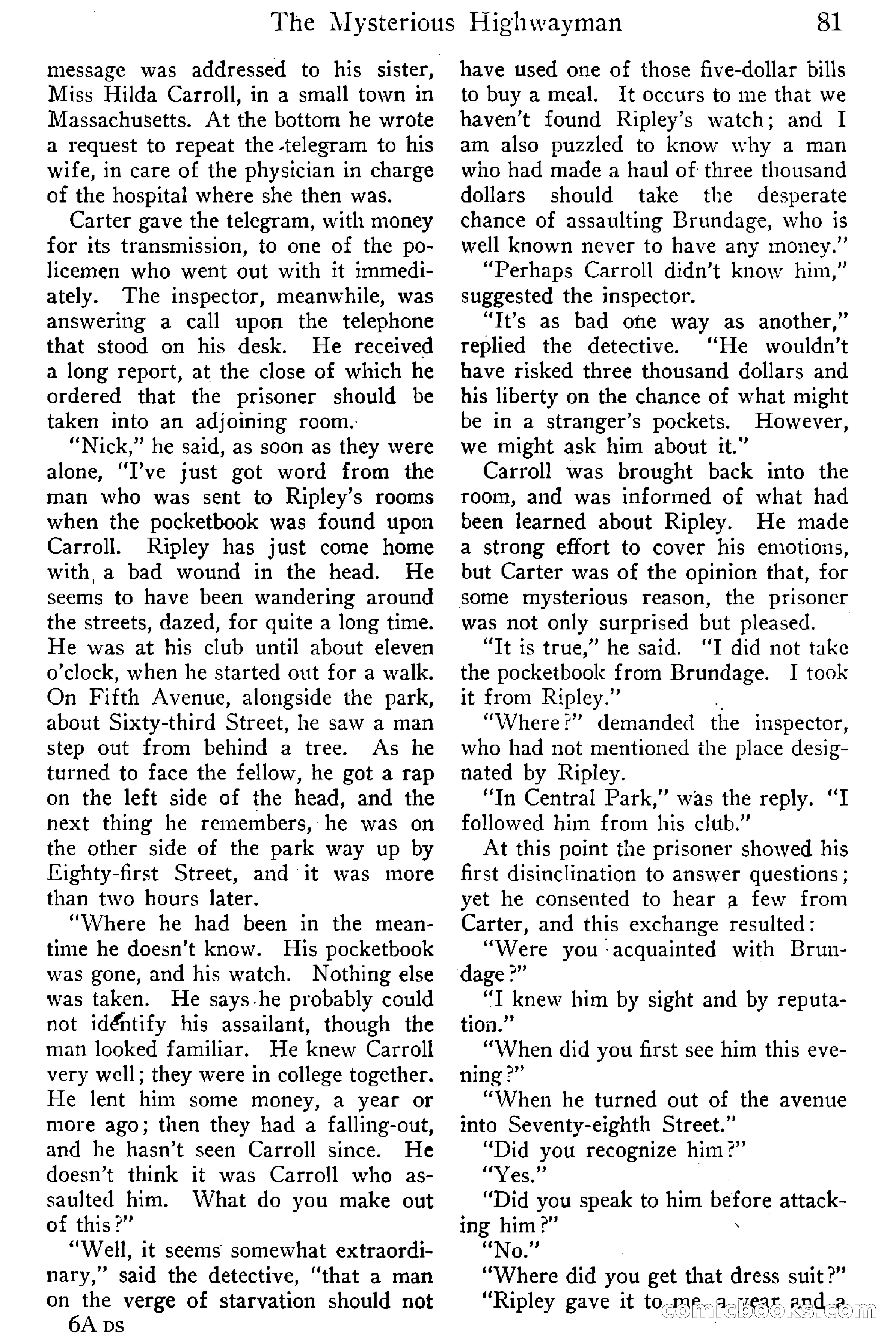 Detective Story Magazine, Vol. 6, No. 1 — page 83 of 132