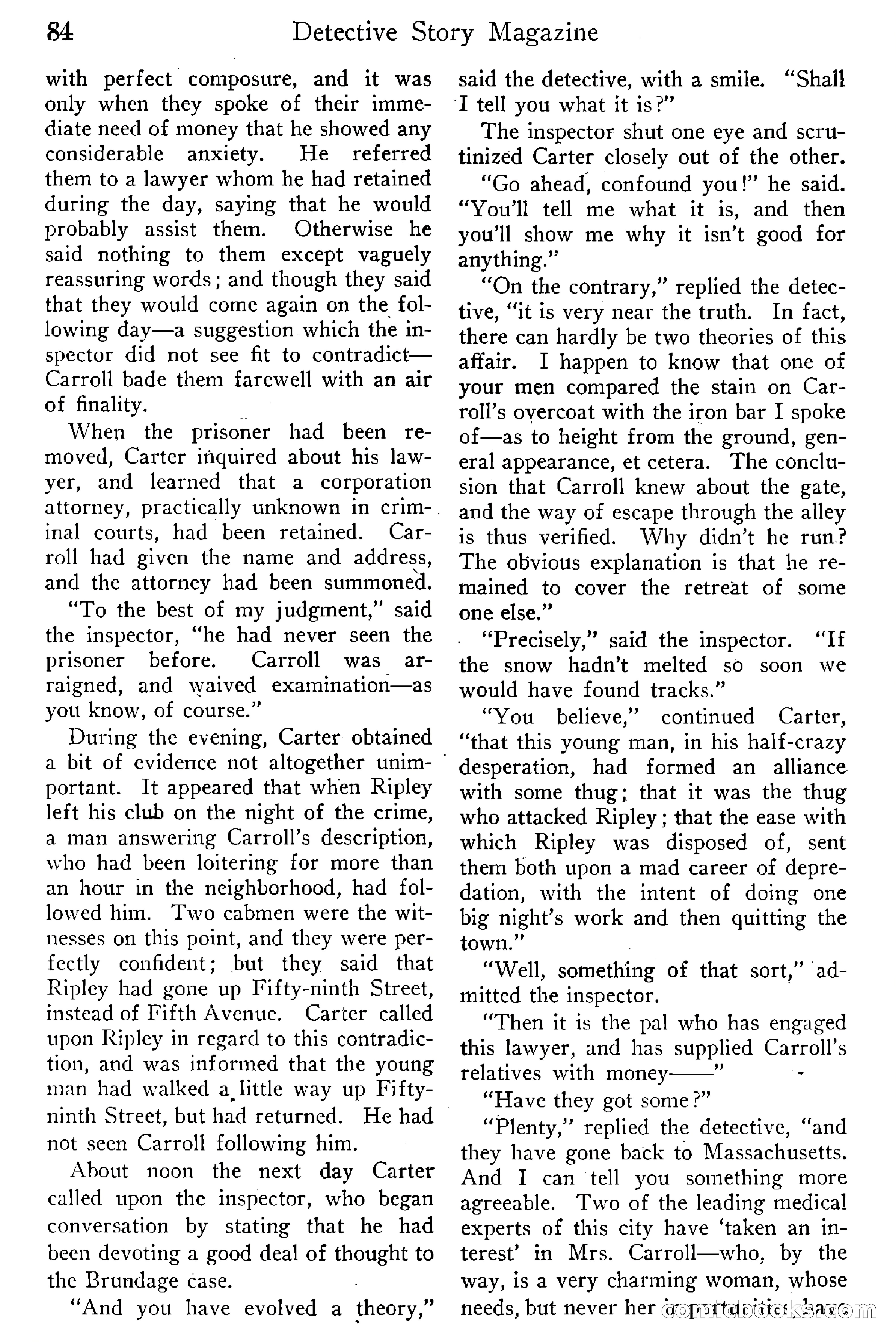 Detective Story Magazine, Vol. 6, No. 1 — page 86 of 132