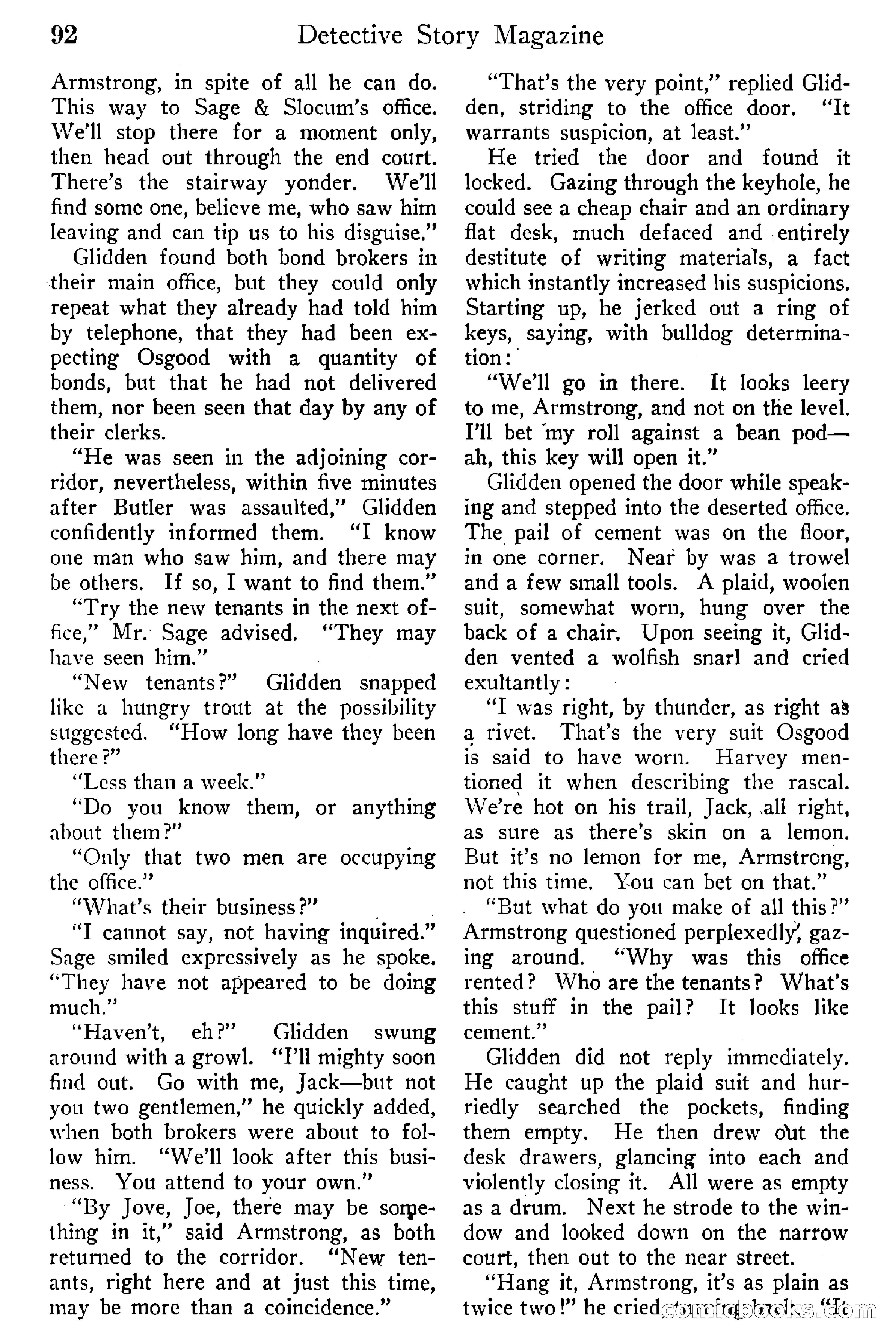 Detective Story Magazine, Vol. 6, No. 1 — page 94 of 132
