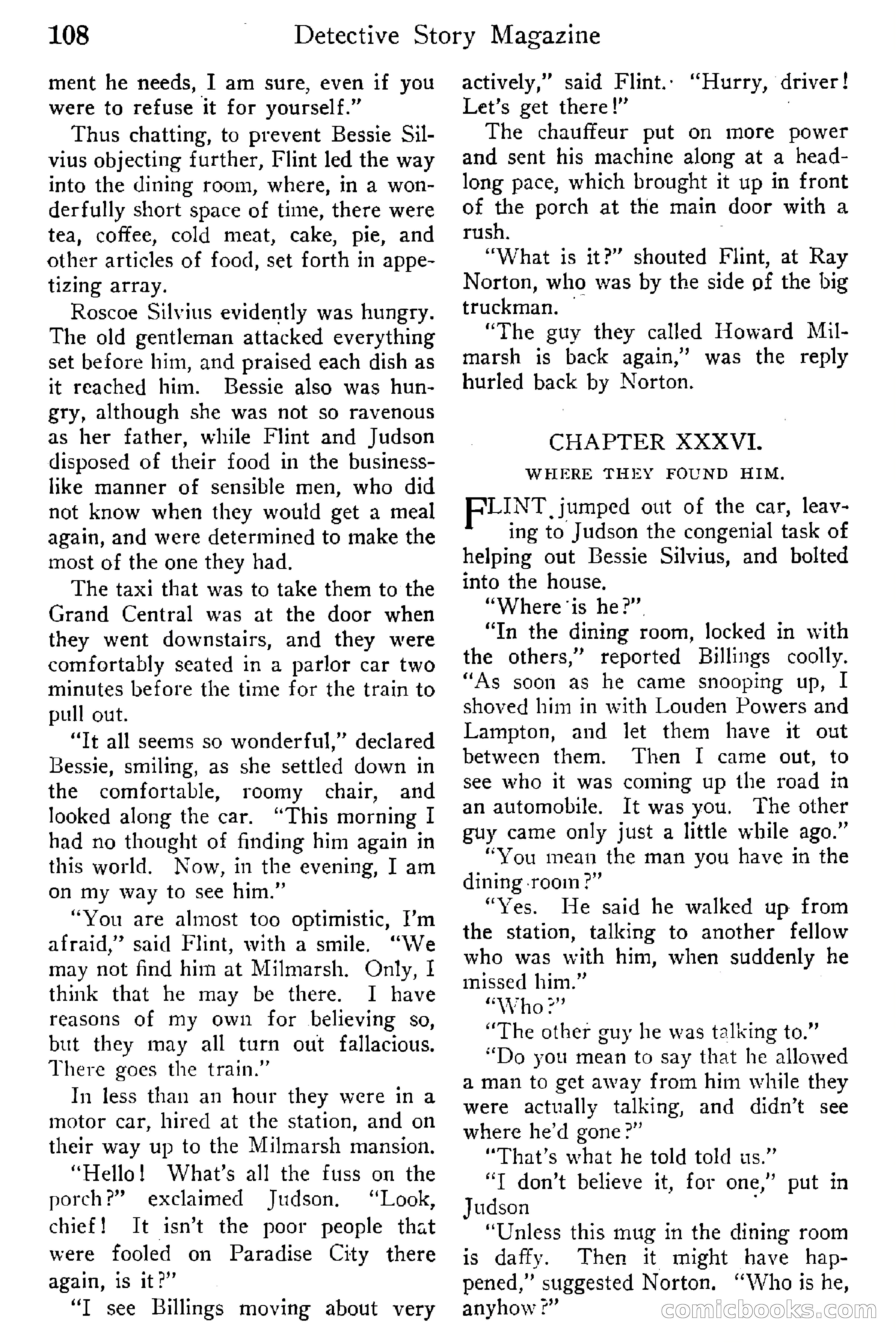Detective Story Magazine, Vol. 6, No. 1 — page 110 of 132
