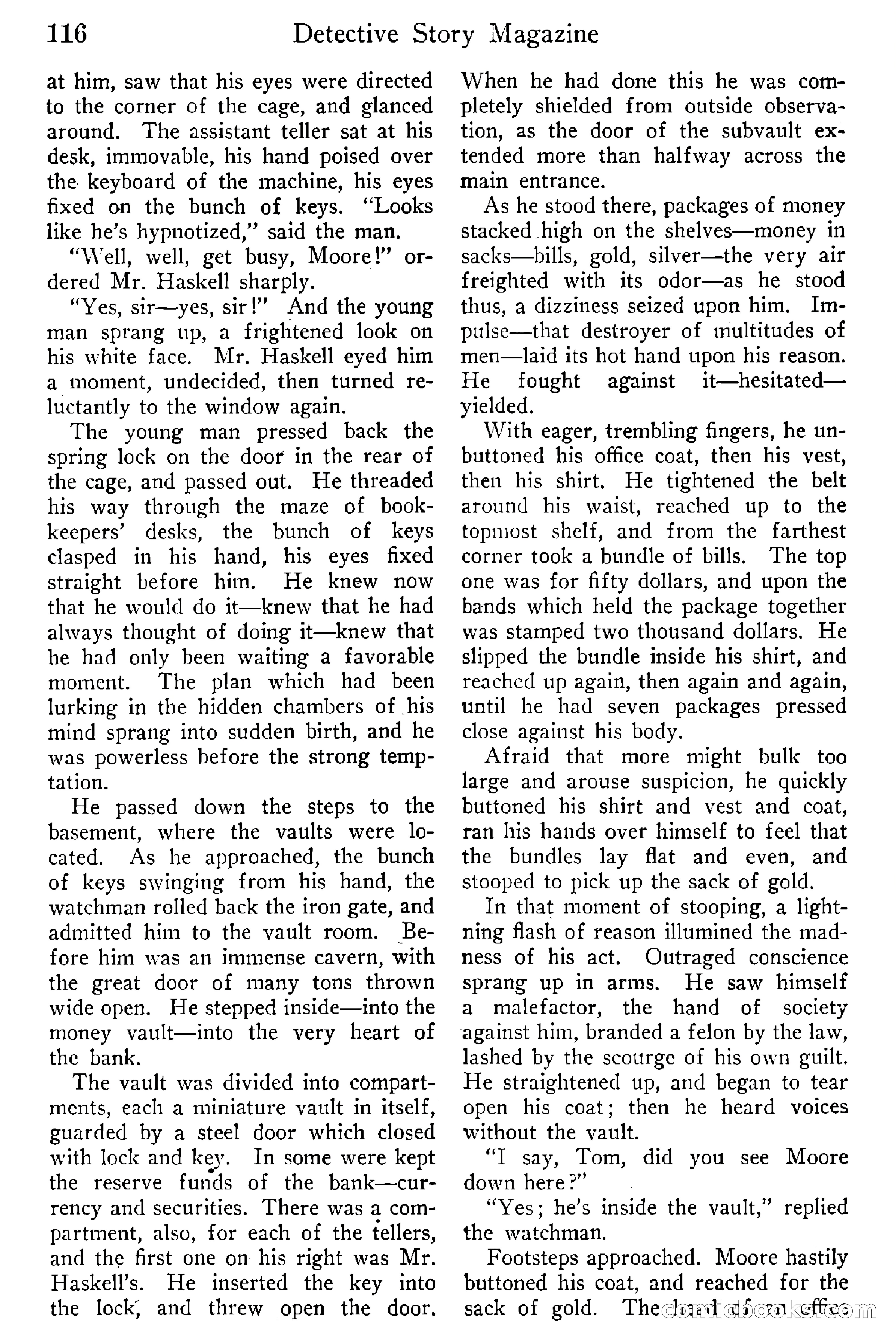 Detective Story Magazine, Vol. 6, No. 1 — page 118 of 132