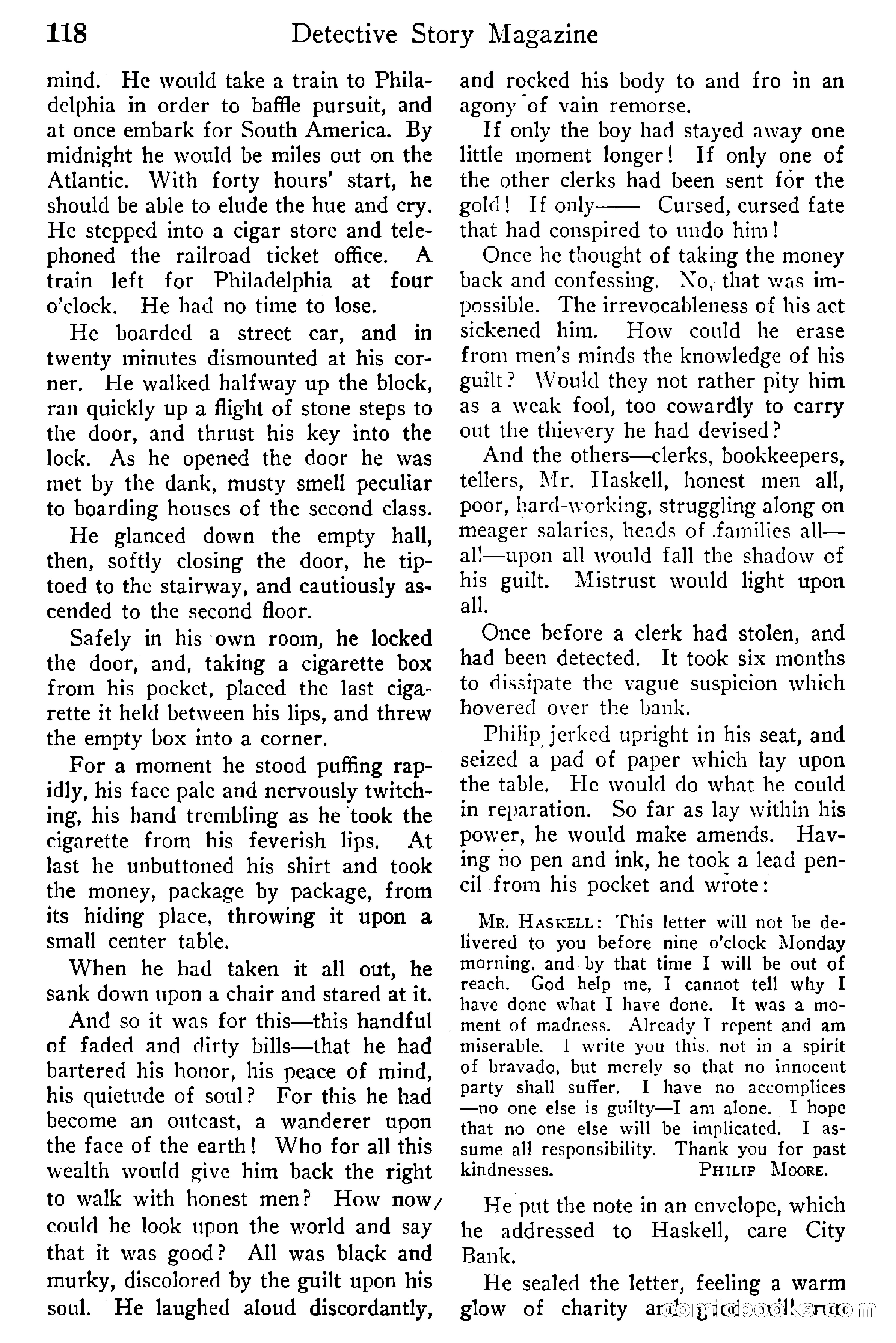 Detective Story Magazine, Vol. 6, No. 1 — page 120 of 132