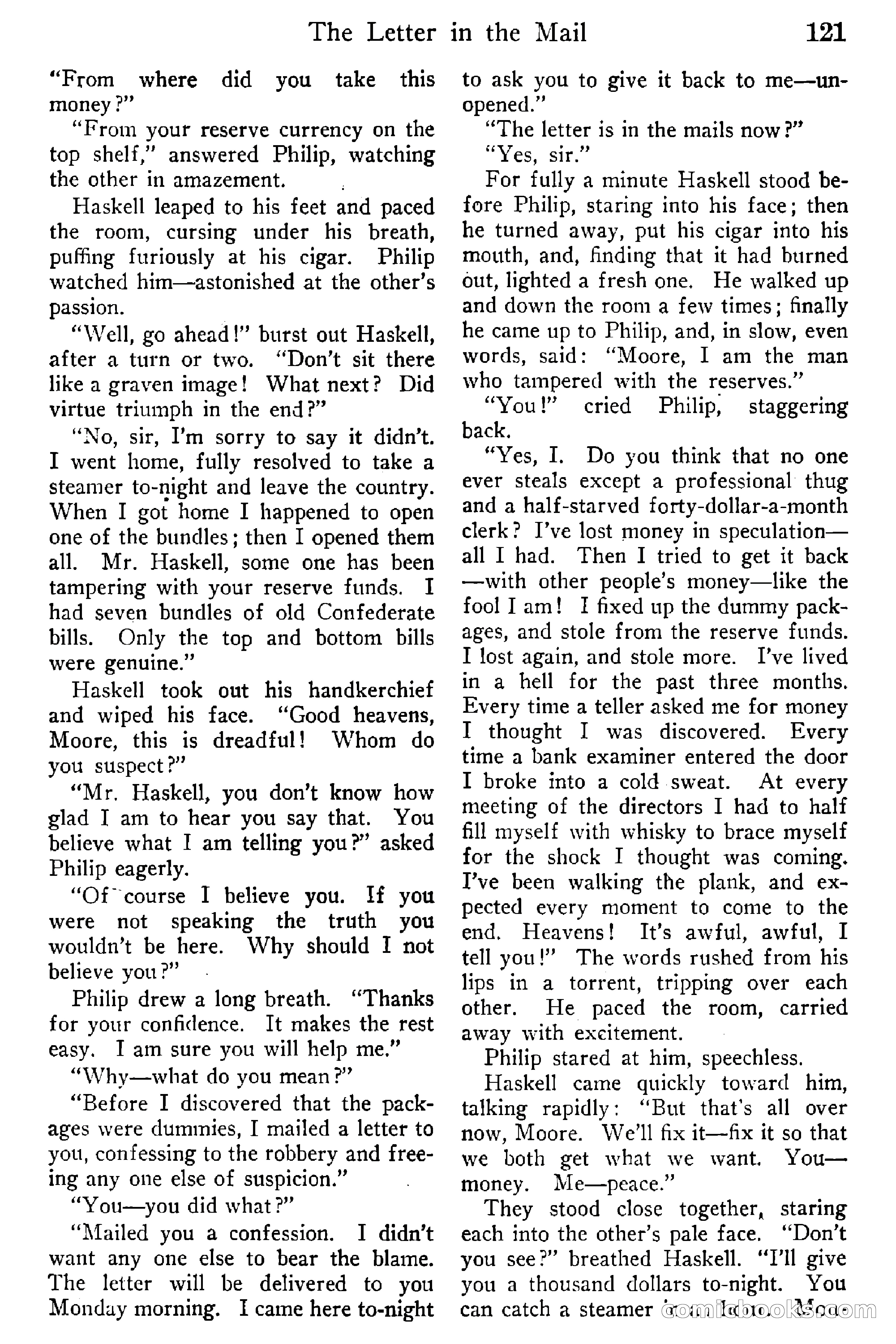 Detective Story Magazine, Vol. 6, No. 1 — page 123 of 132