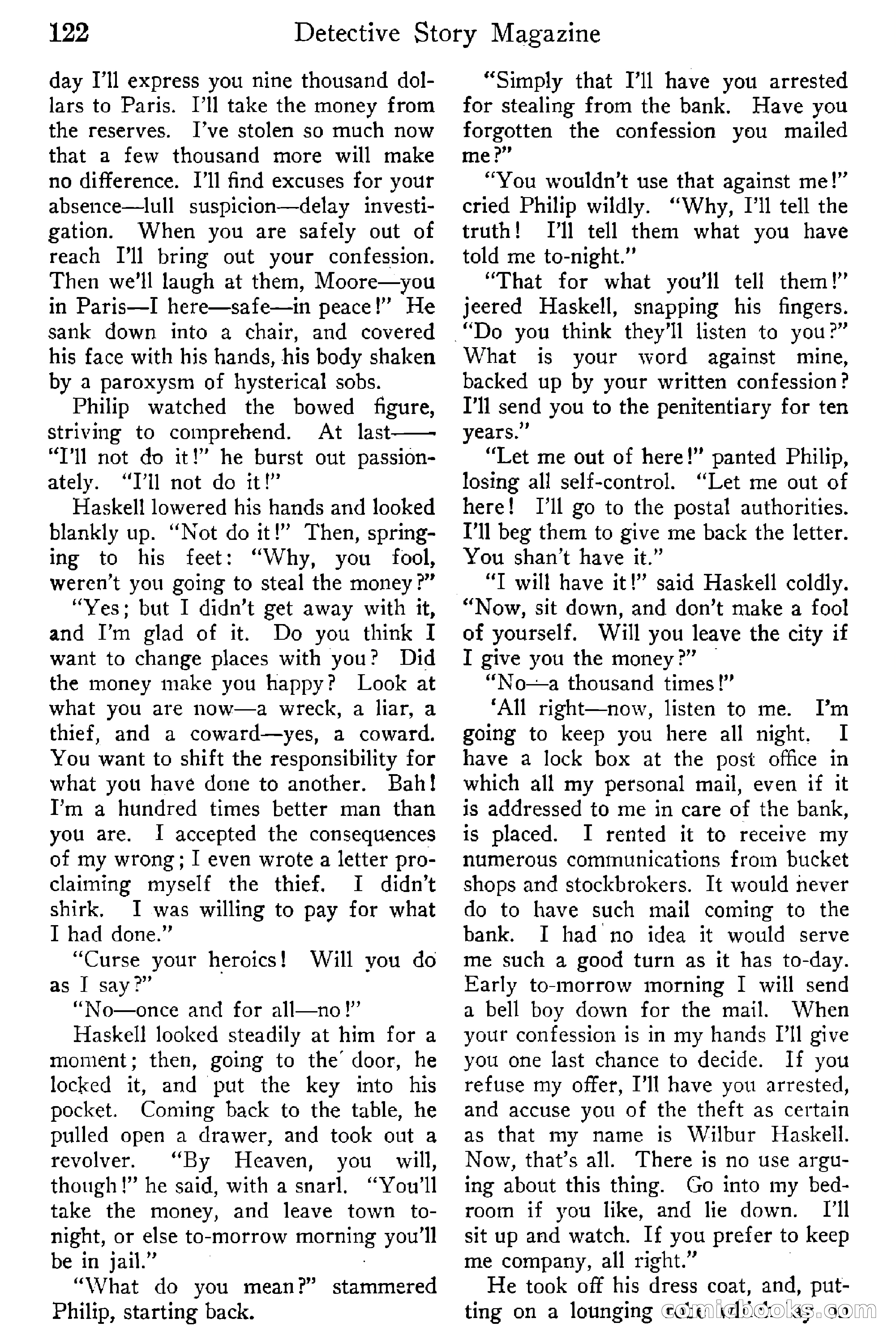 Detective Story Magazine, Vol. 6, No. 1 — page 124 of 132