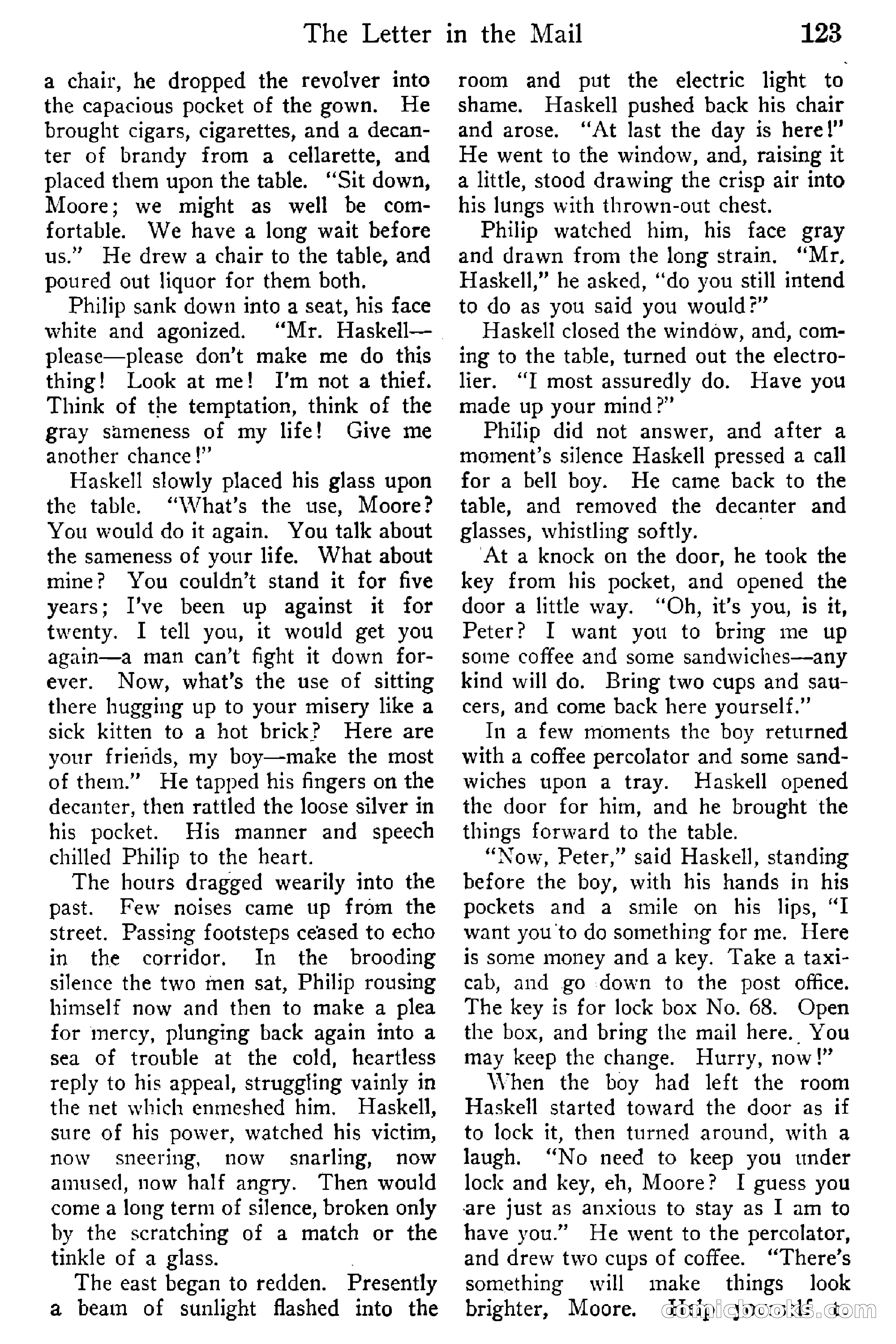 Detective Story Magazine, Vol. 6, No. 1 — page 125 of 132