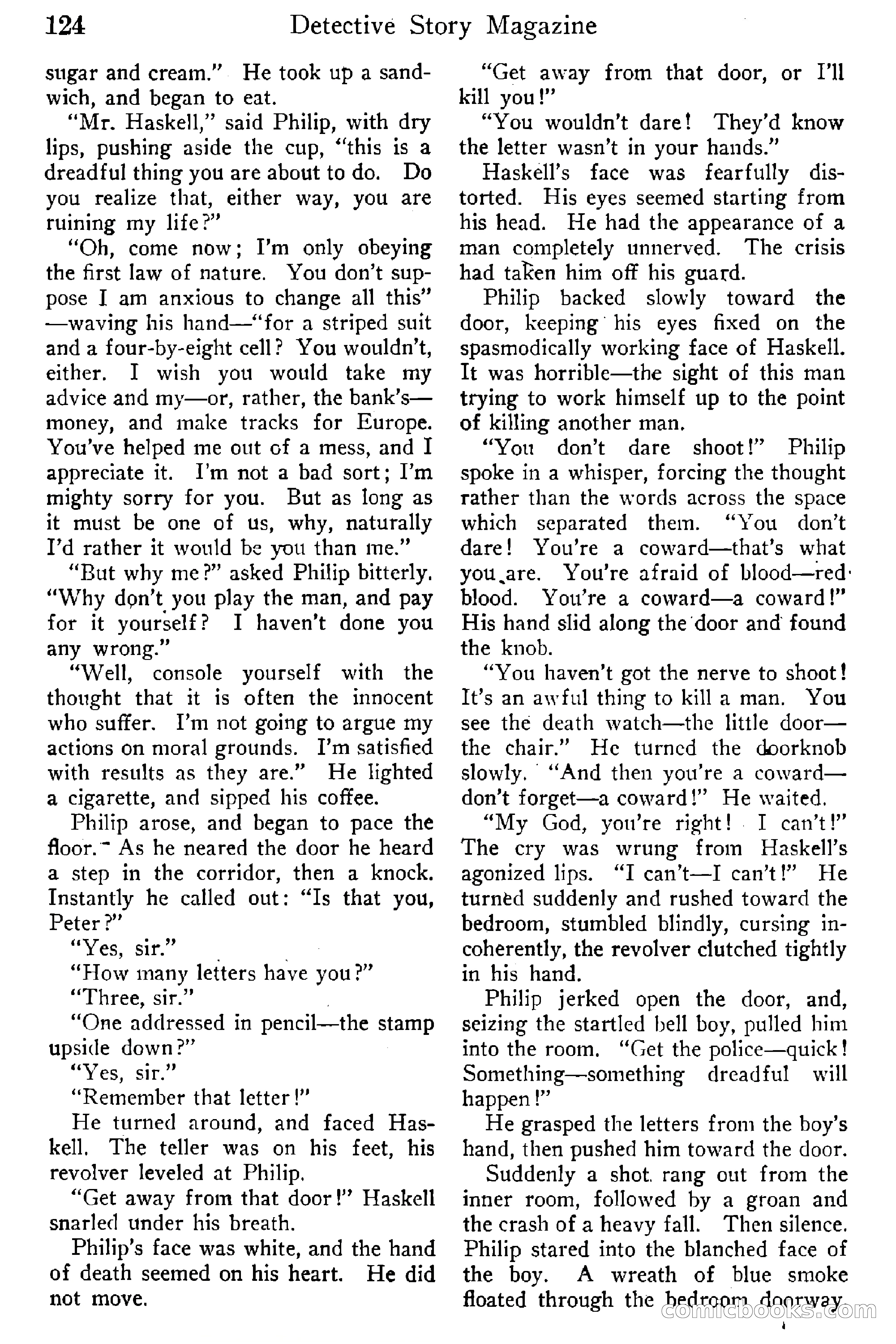 Detective Story Magazine, Vol. 6, No. 1 — page 126 of 132