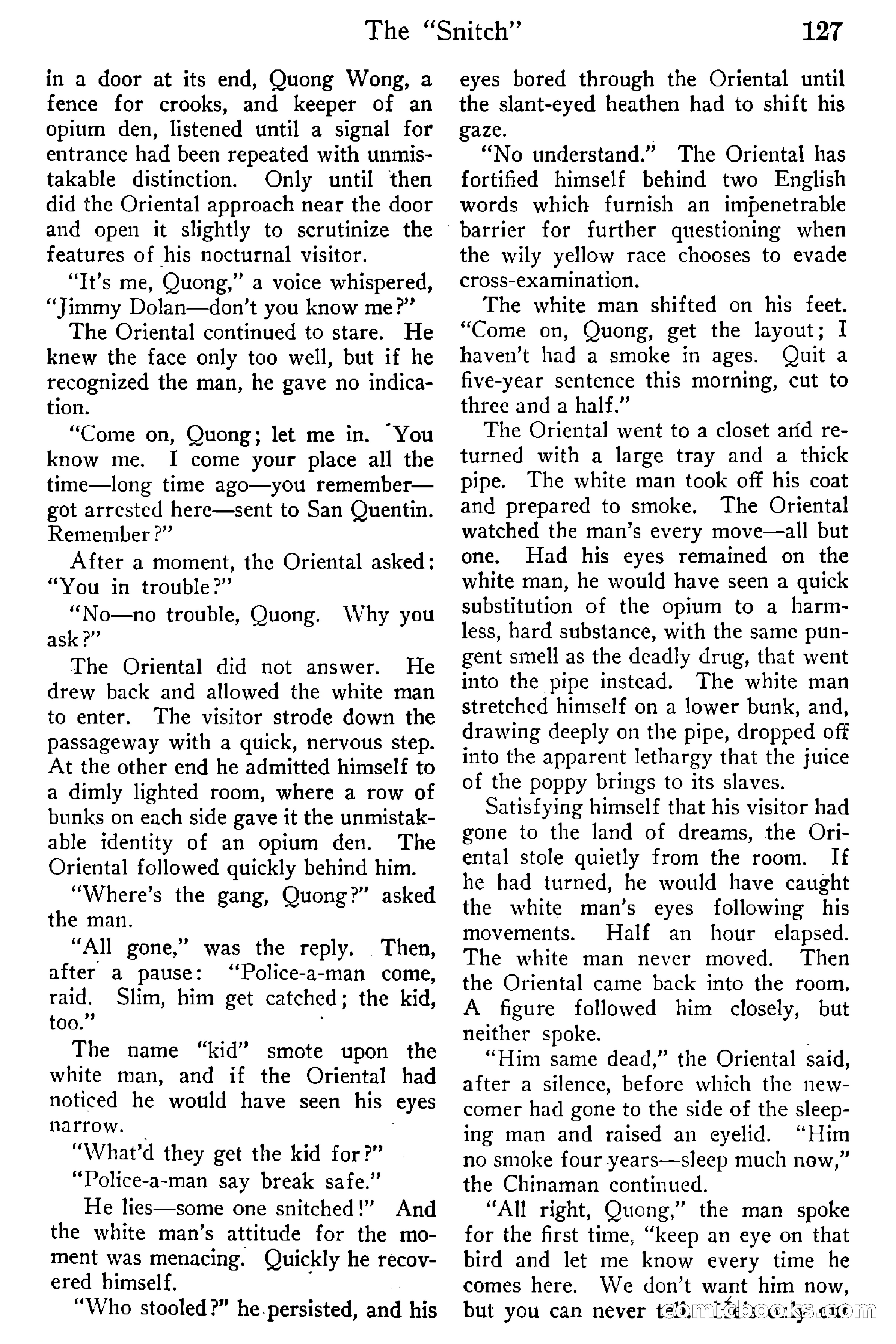 Detective Story Magazine, Vol. 6, No. 1 — page 129 of 132