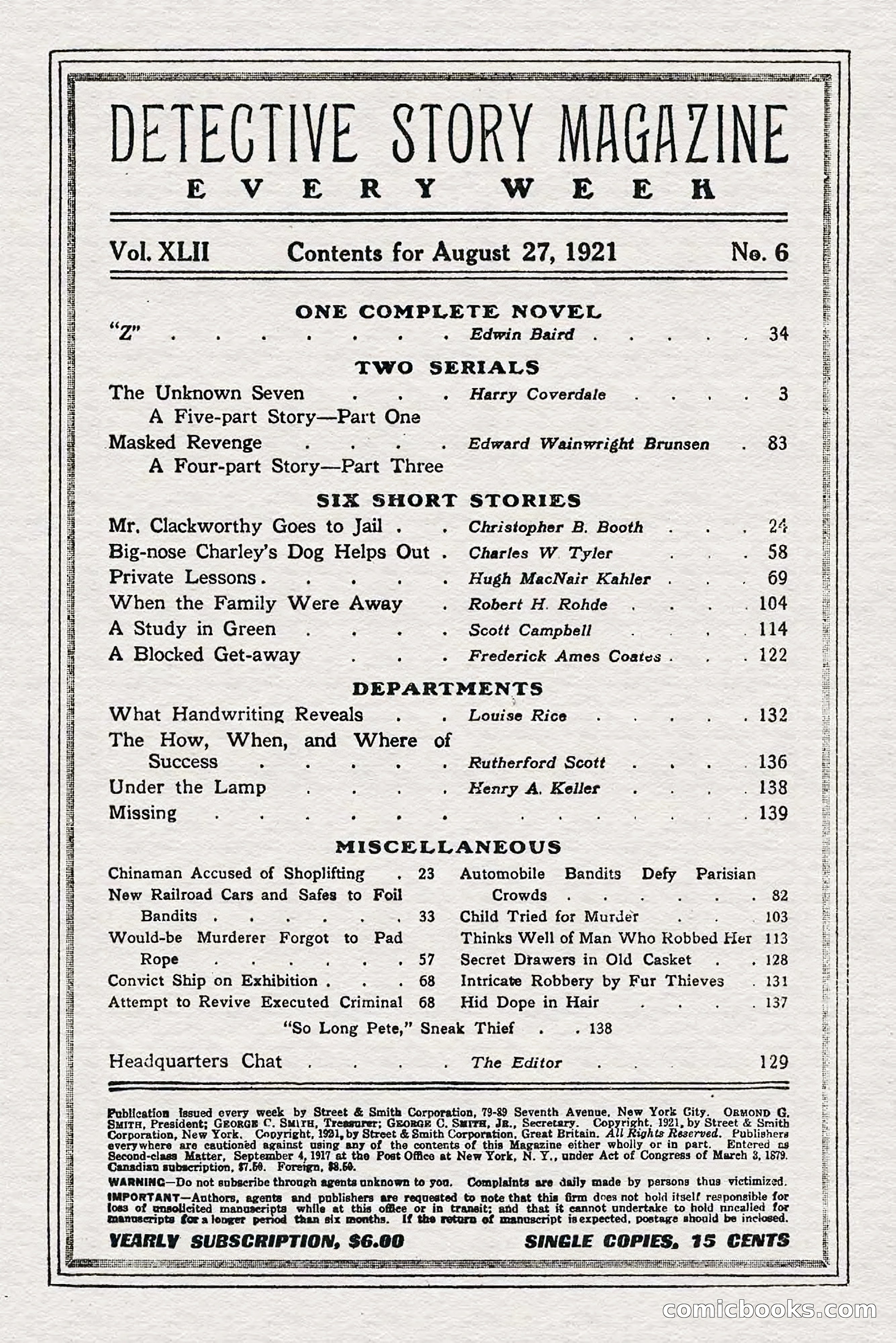 Detective Story Magazine — page 3 of 148