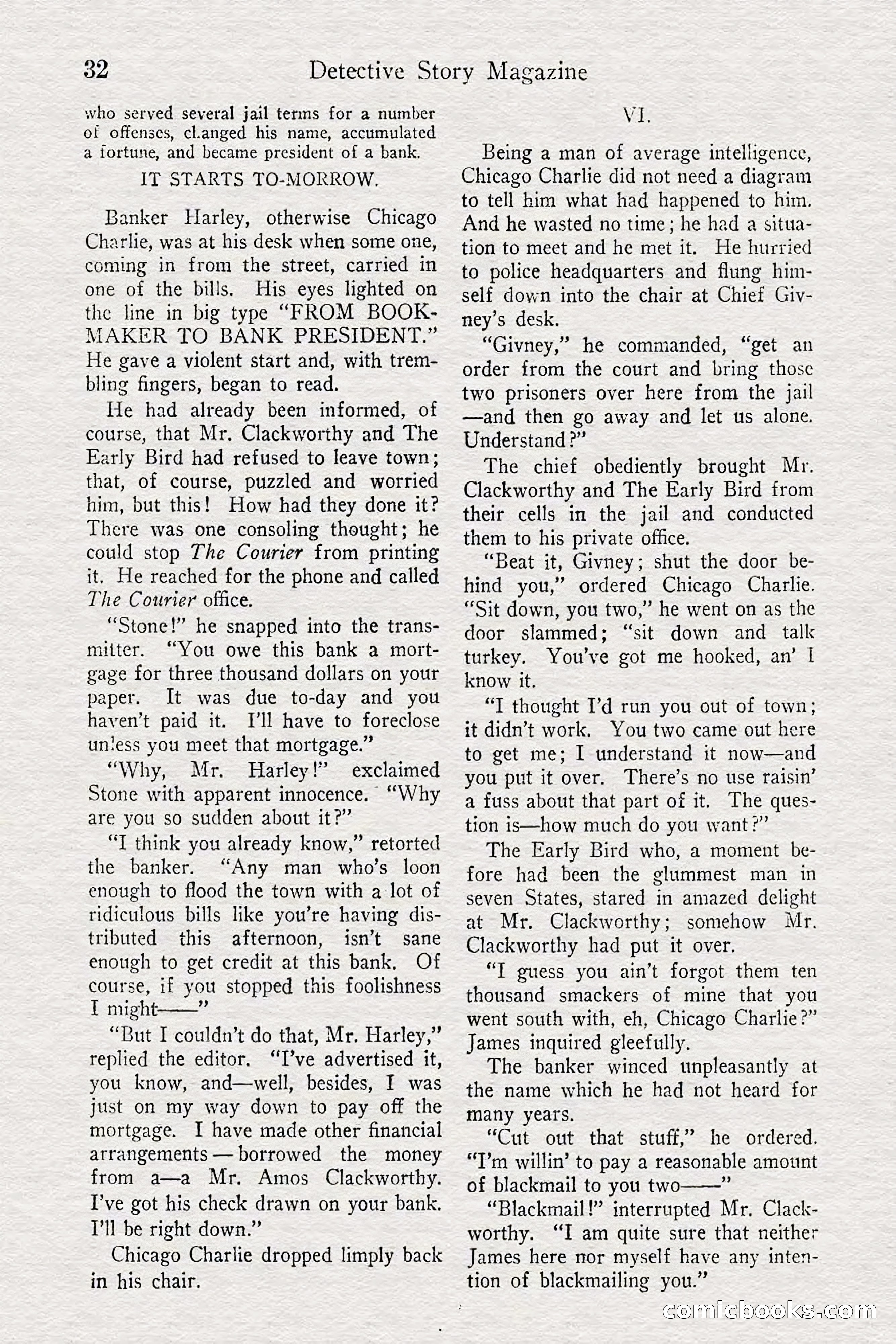 Detective Story Magazine — page 34 of 148