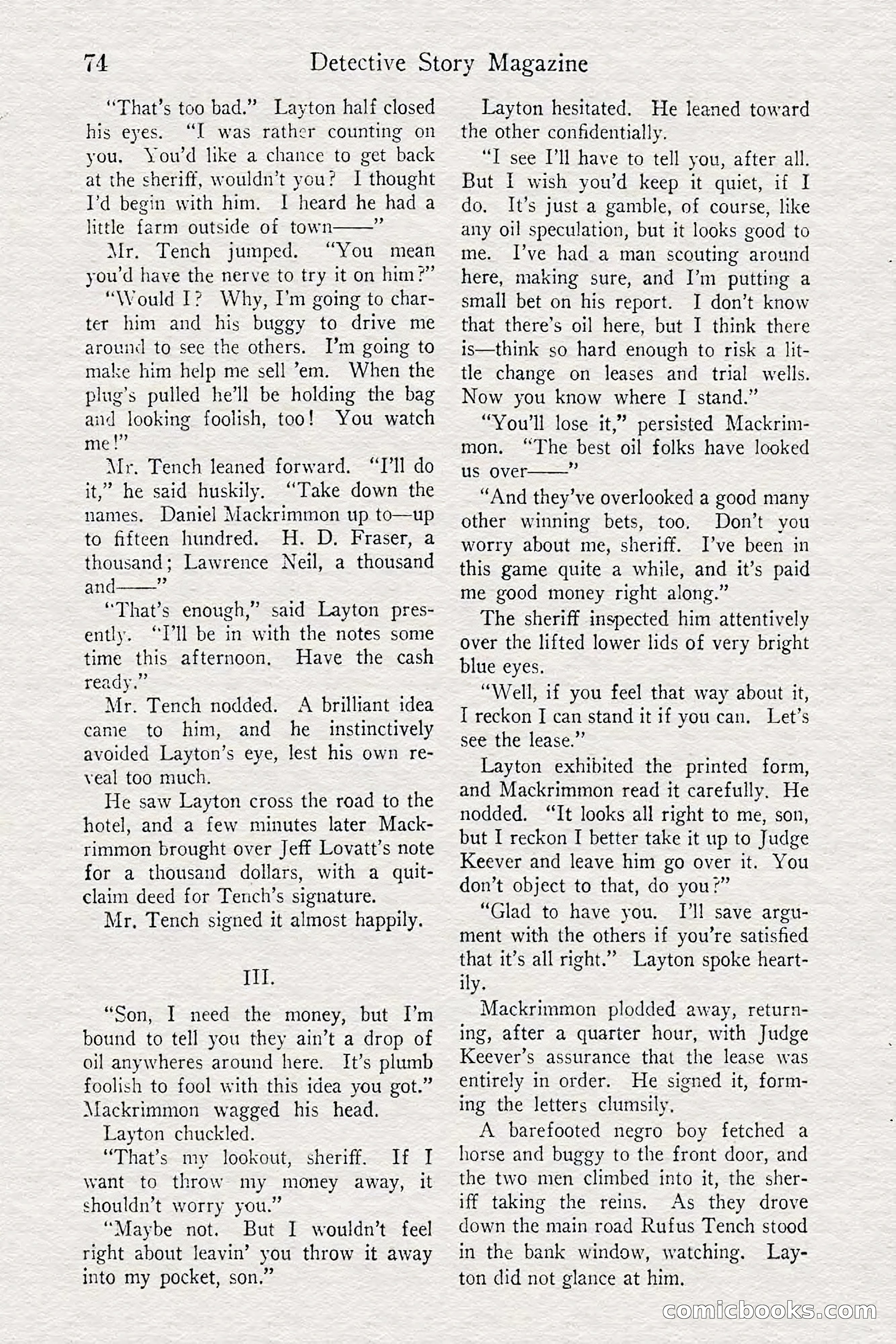 Detective Story Magazine — page 76 of 148