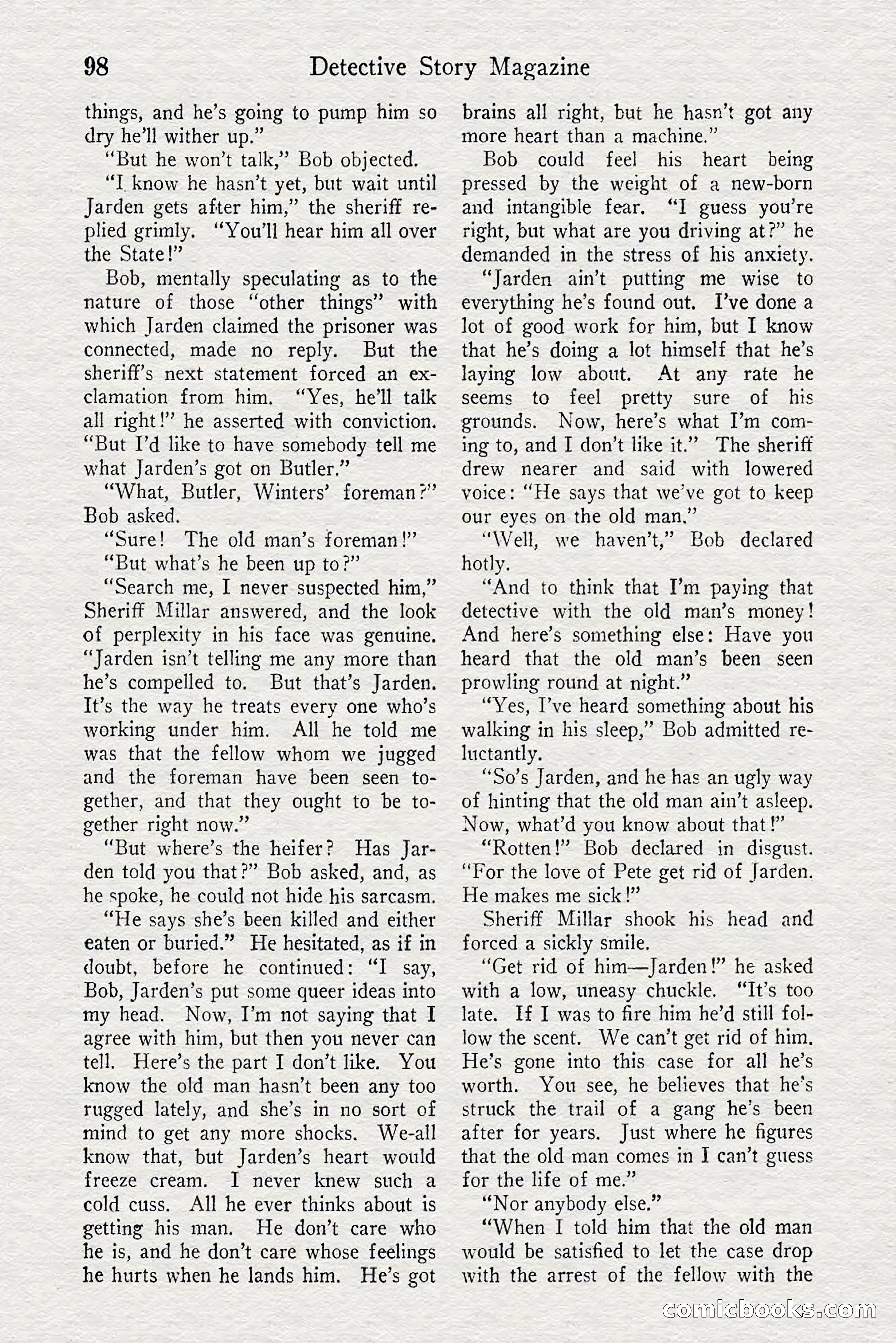 Detective Story Magazine — page 100 of 148