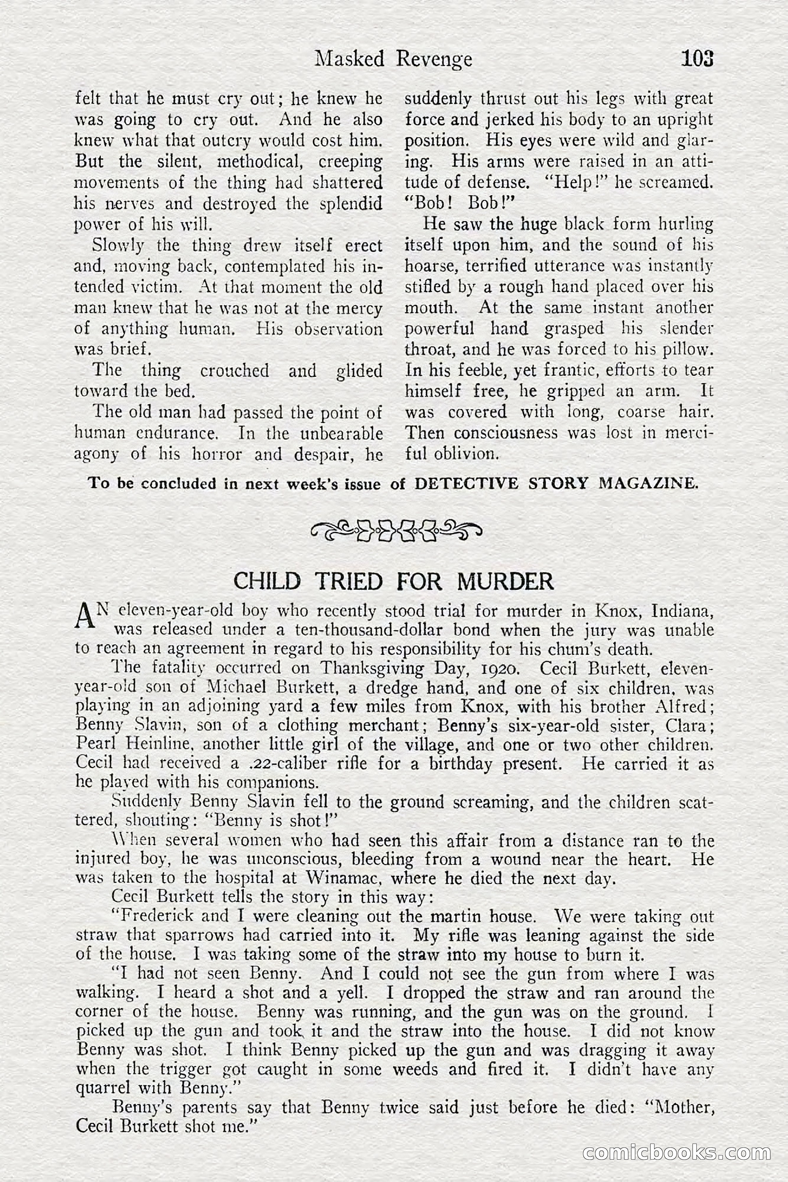Detective Story Magazine — page 105 of 148