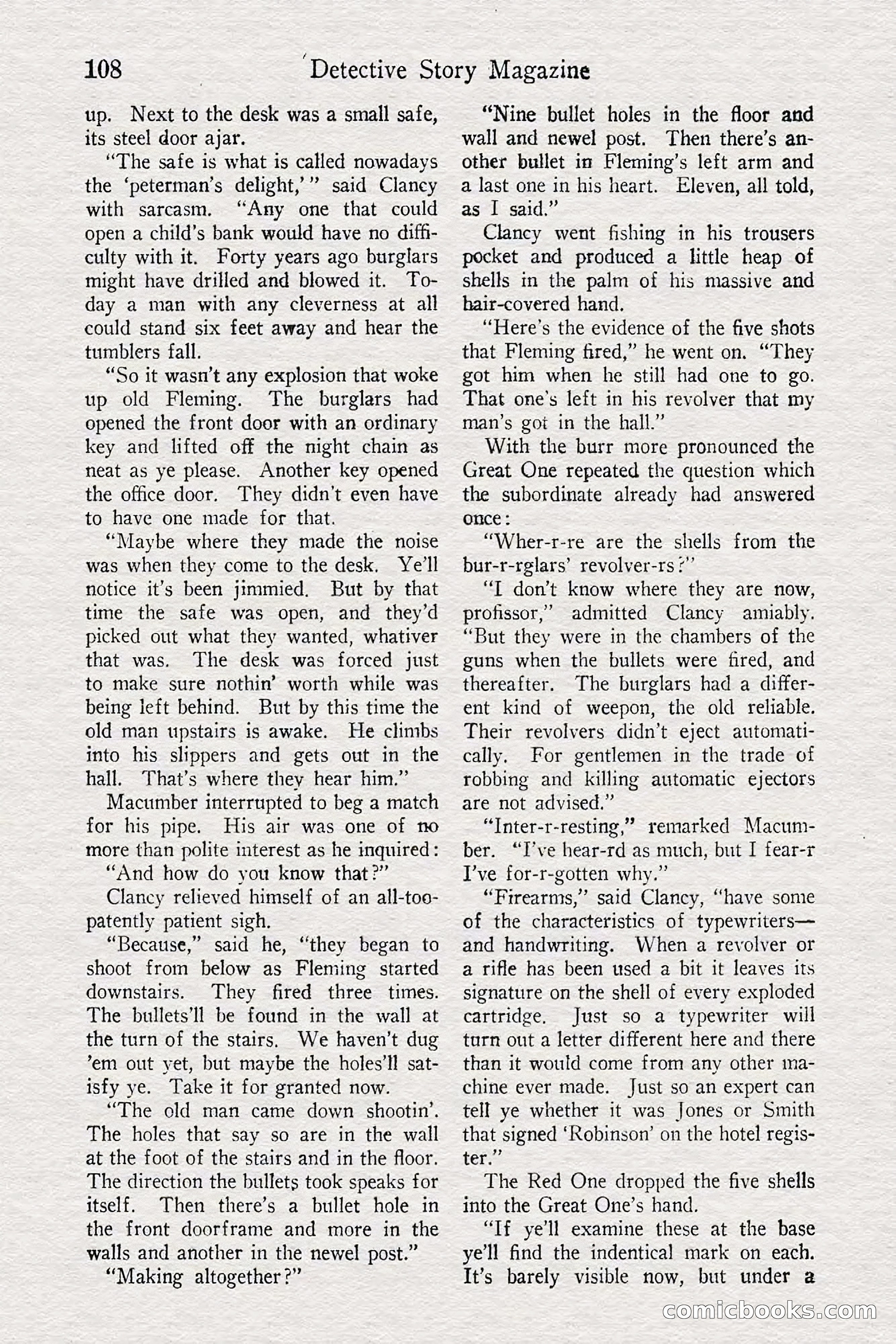 Detective Story Magazine — page 110 of 148
