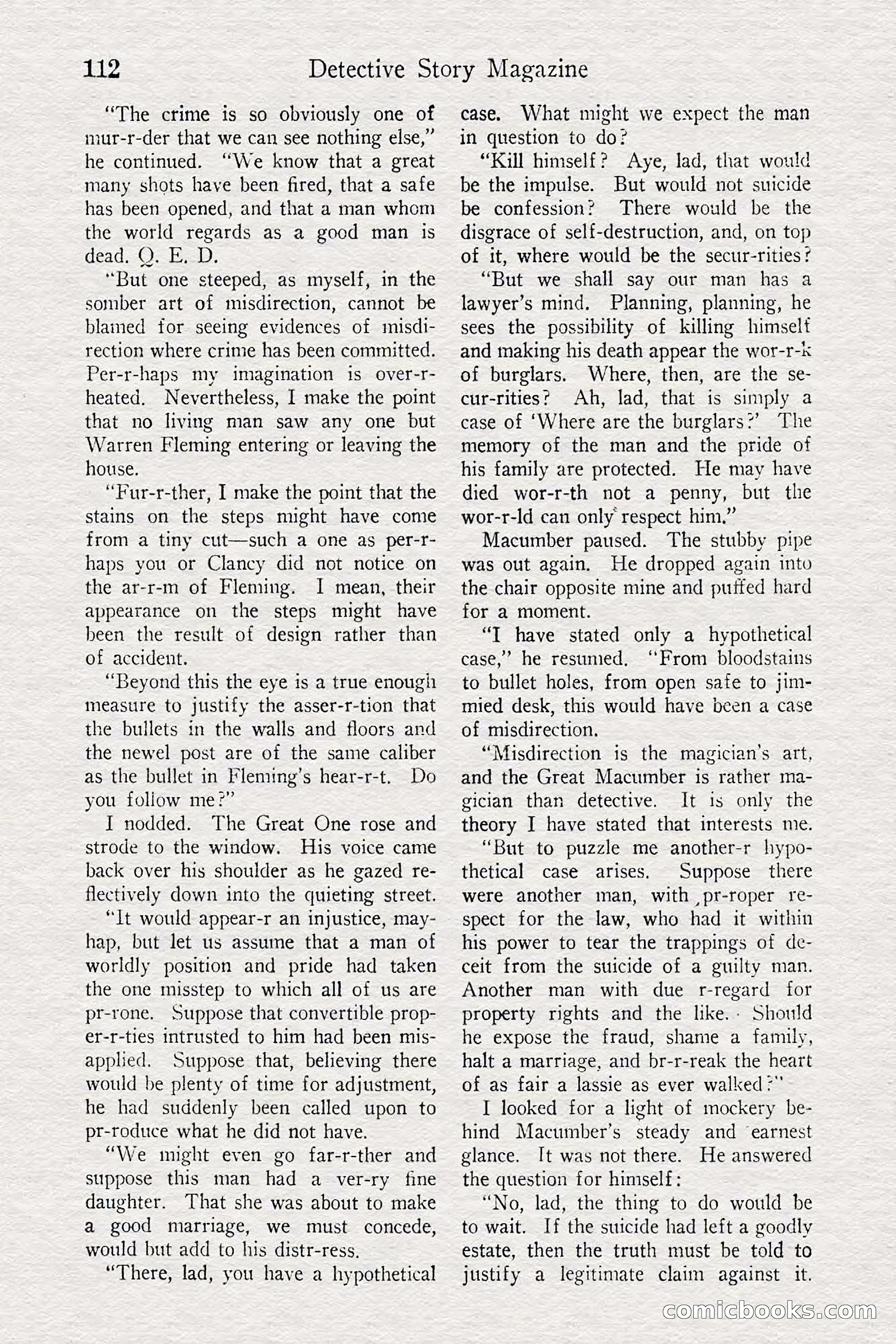 Detective Story Magazine — page 114 of 148