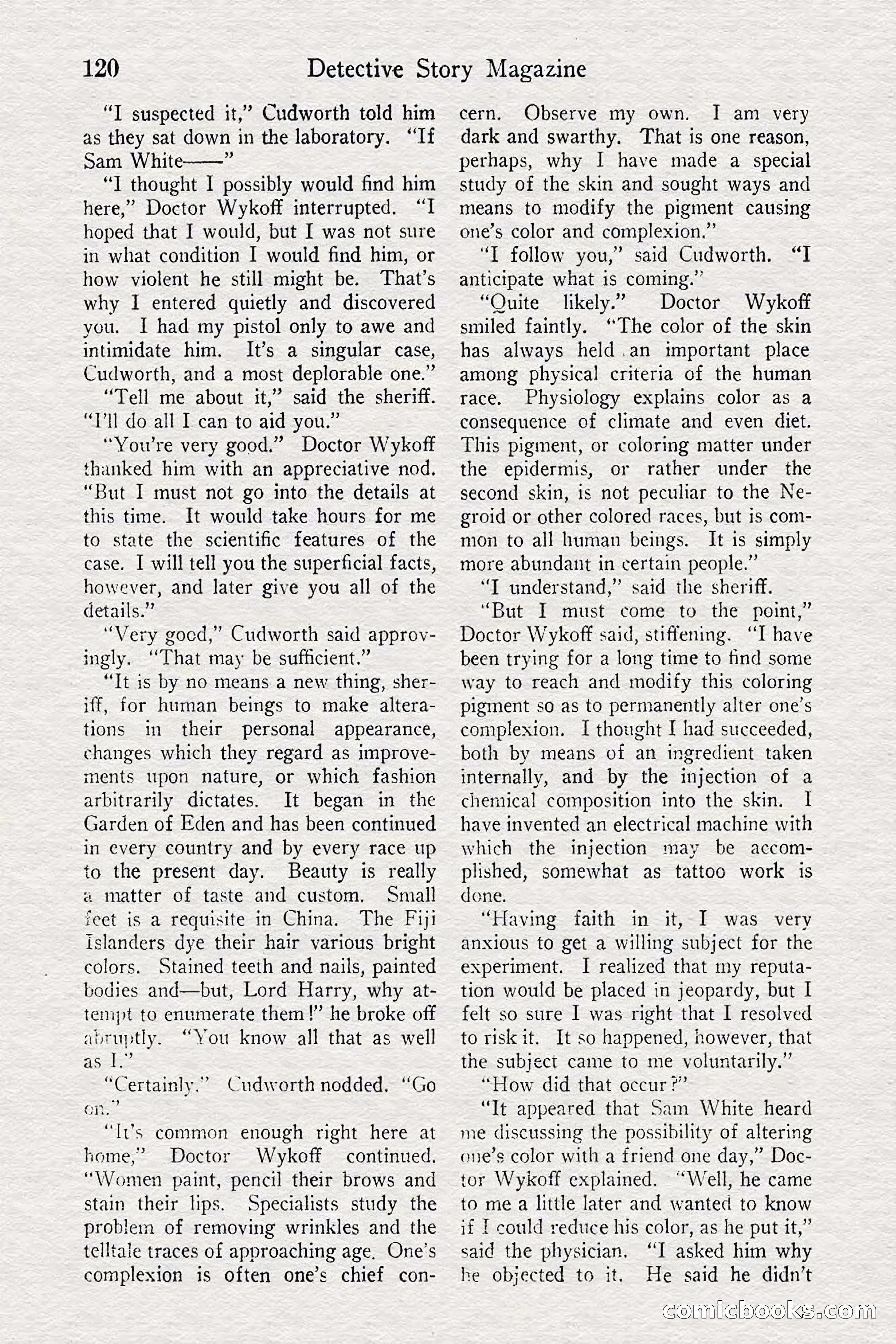 Detective Story Magazine — page 122 of 148