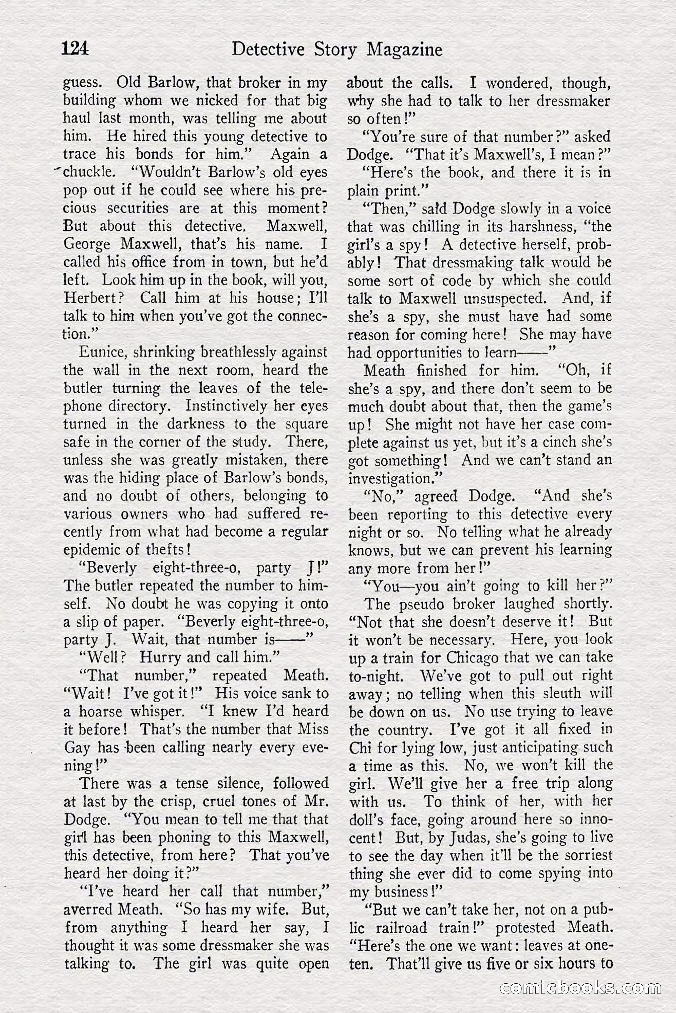 Detective Story Magazine — page 126 of 148