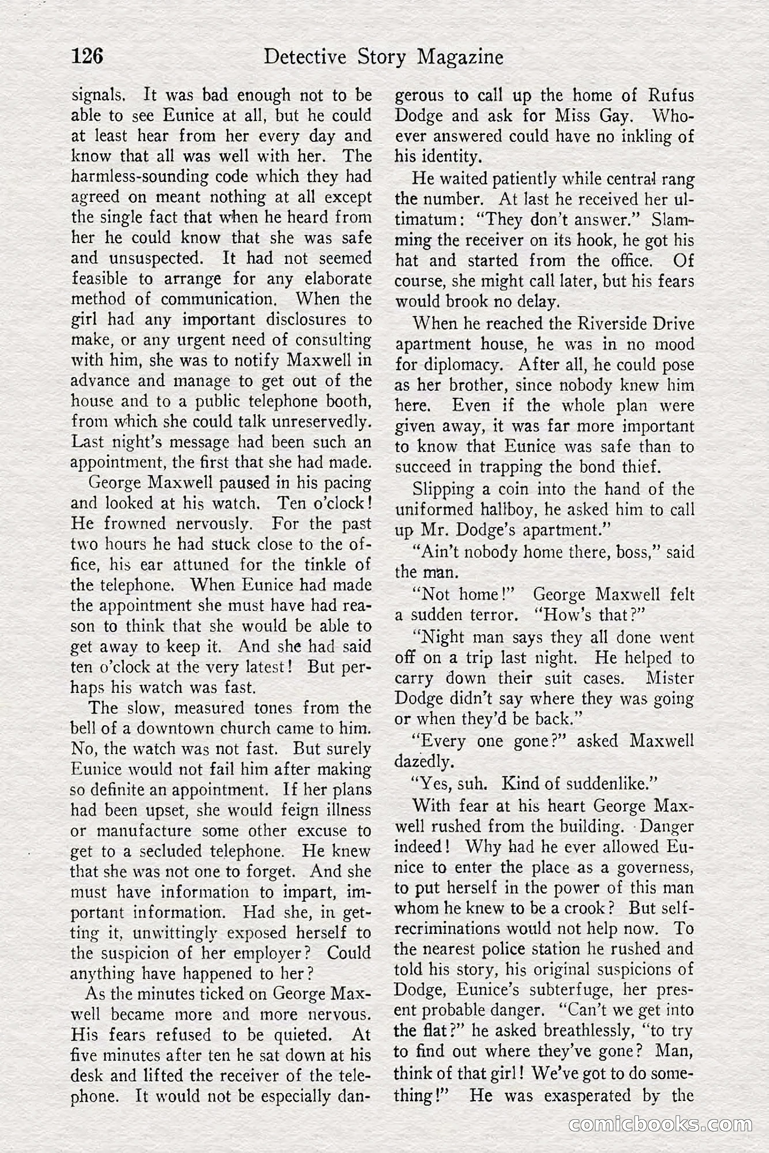 Detective Story Magazine — page 128 of 148