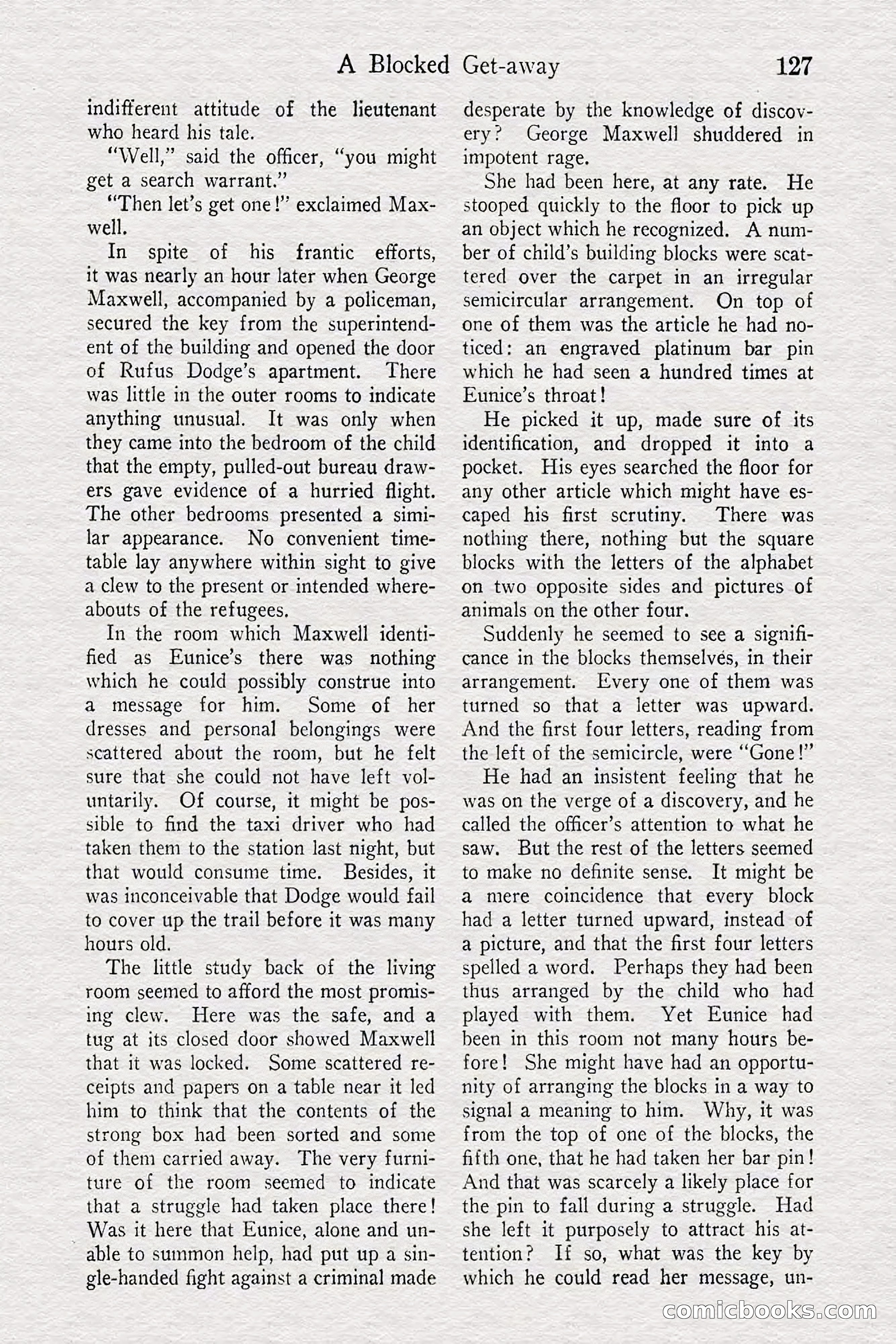 Detective Story Magazine — page 129 of 148