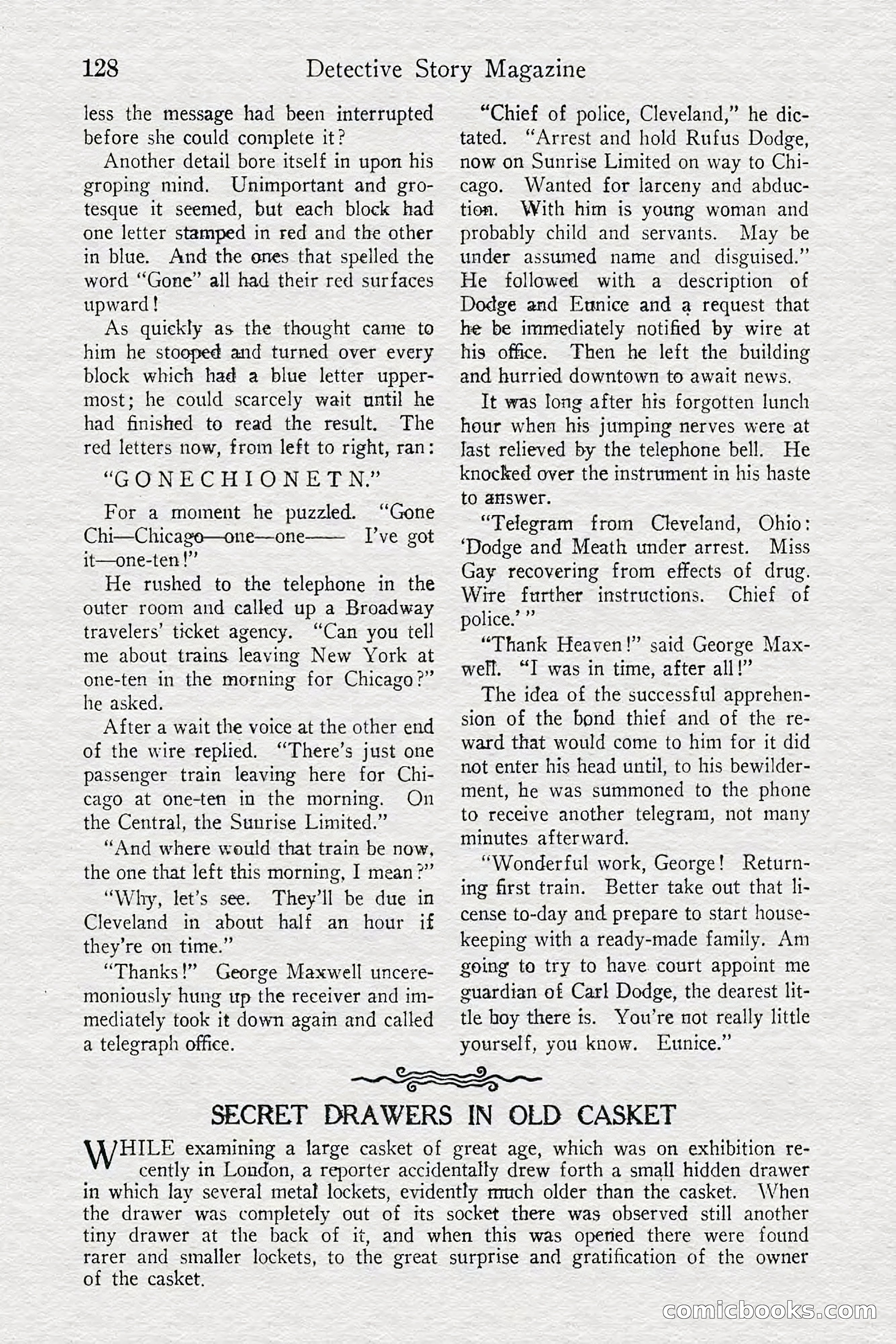 Detective Story Magazine — page 130 of 148