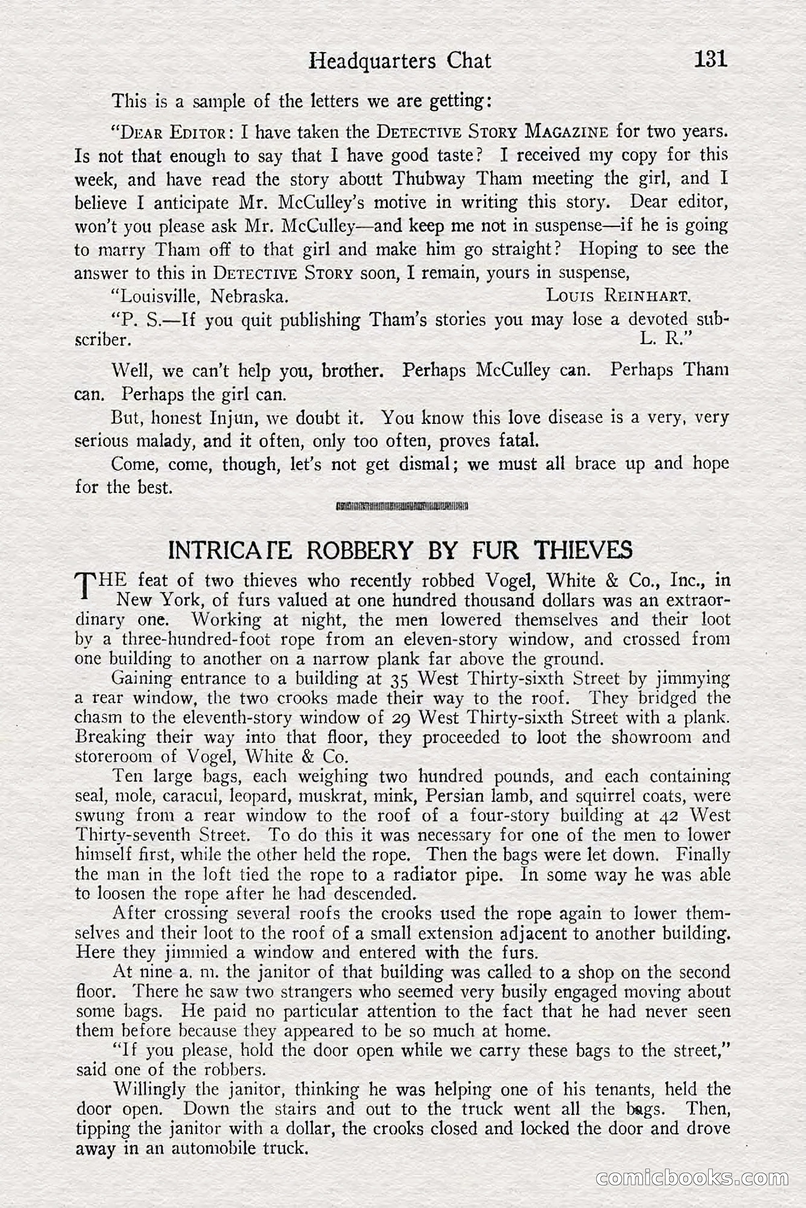 Detective Story Magazine — page 133 of 148