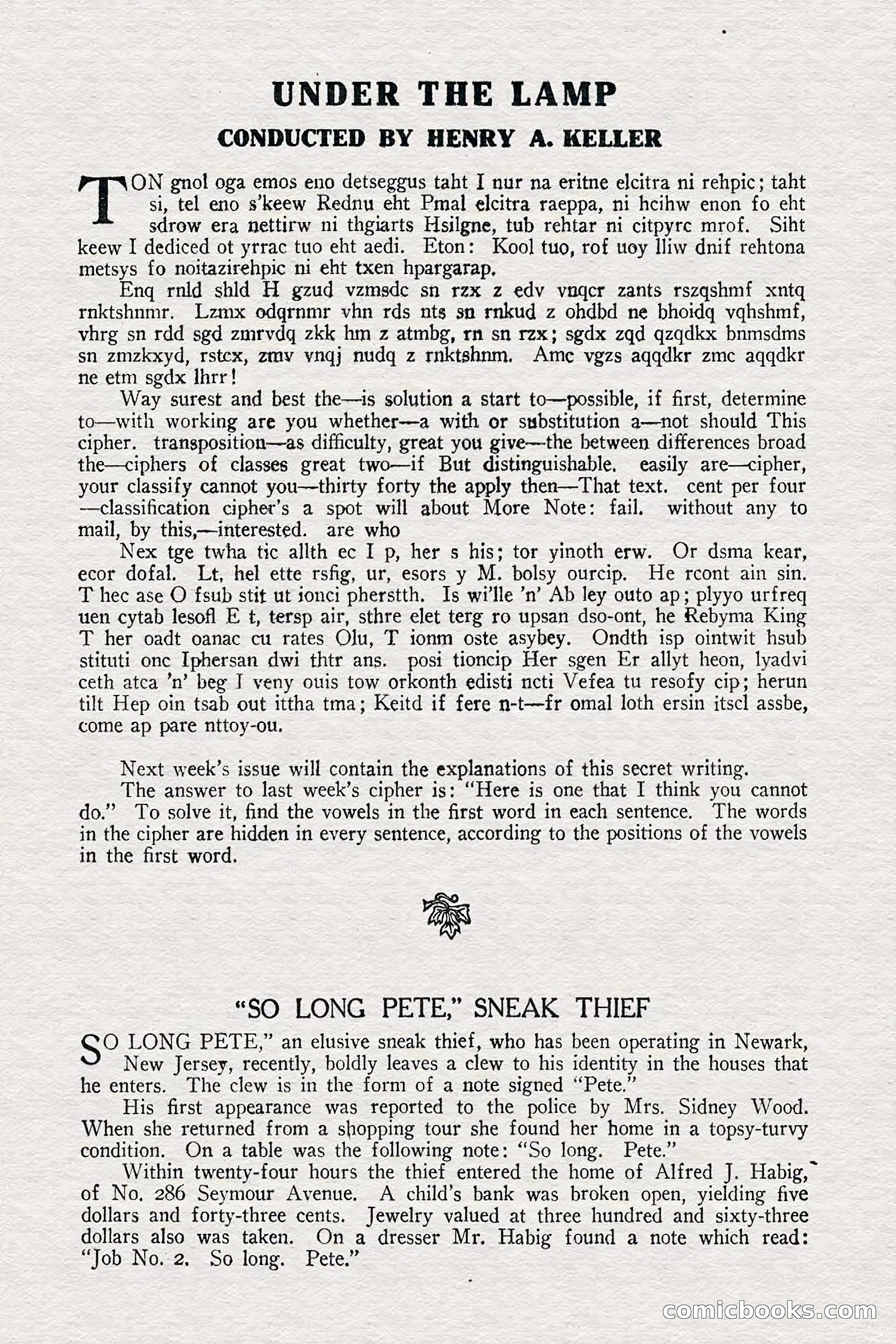 Detective Story Magazine — page 140 of 148