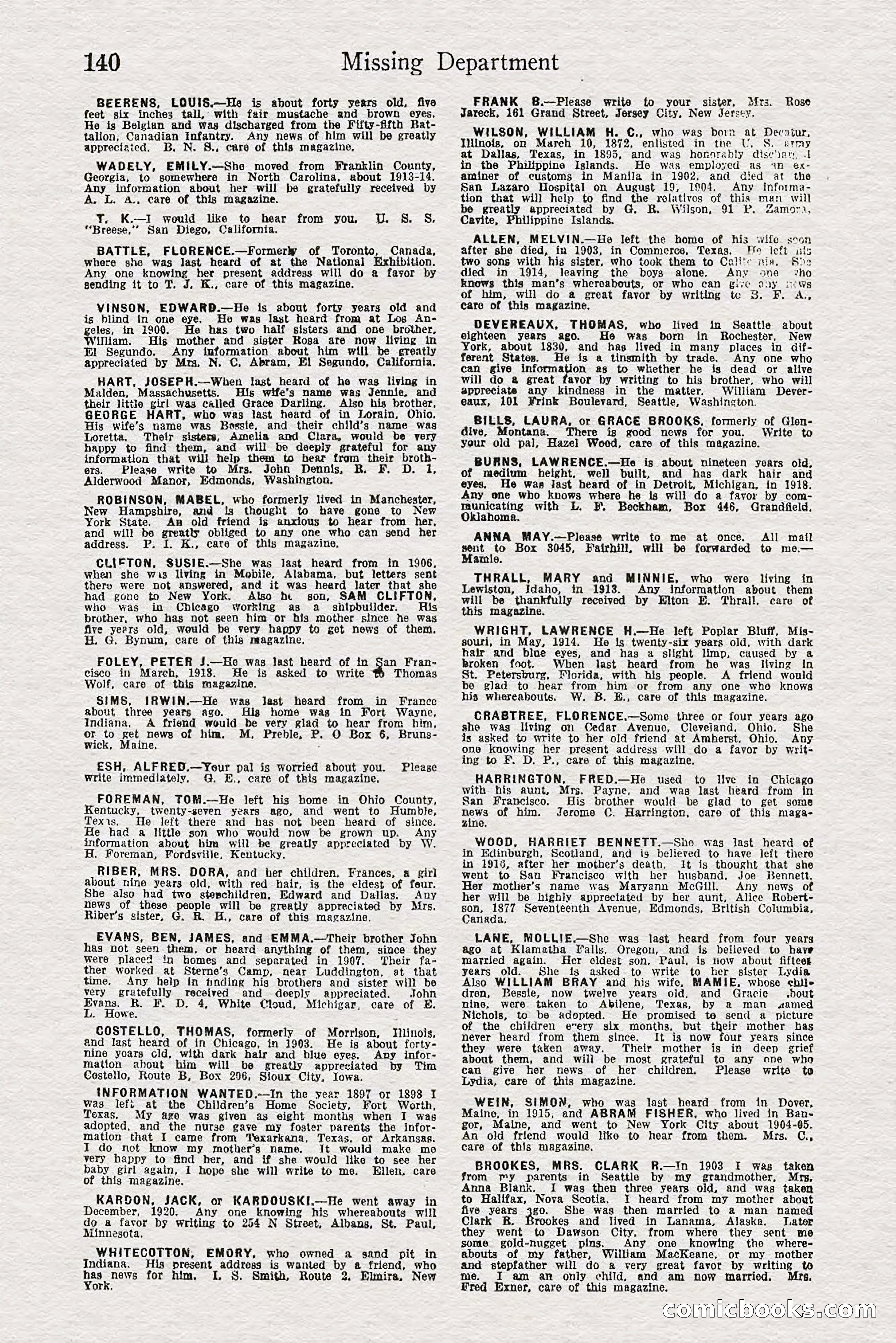 Detective Story Magazine — page 142 of 148
