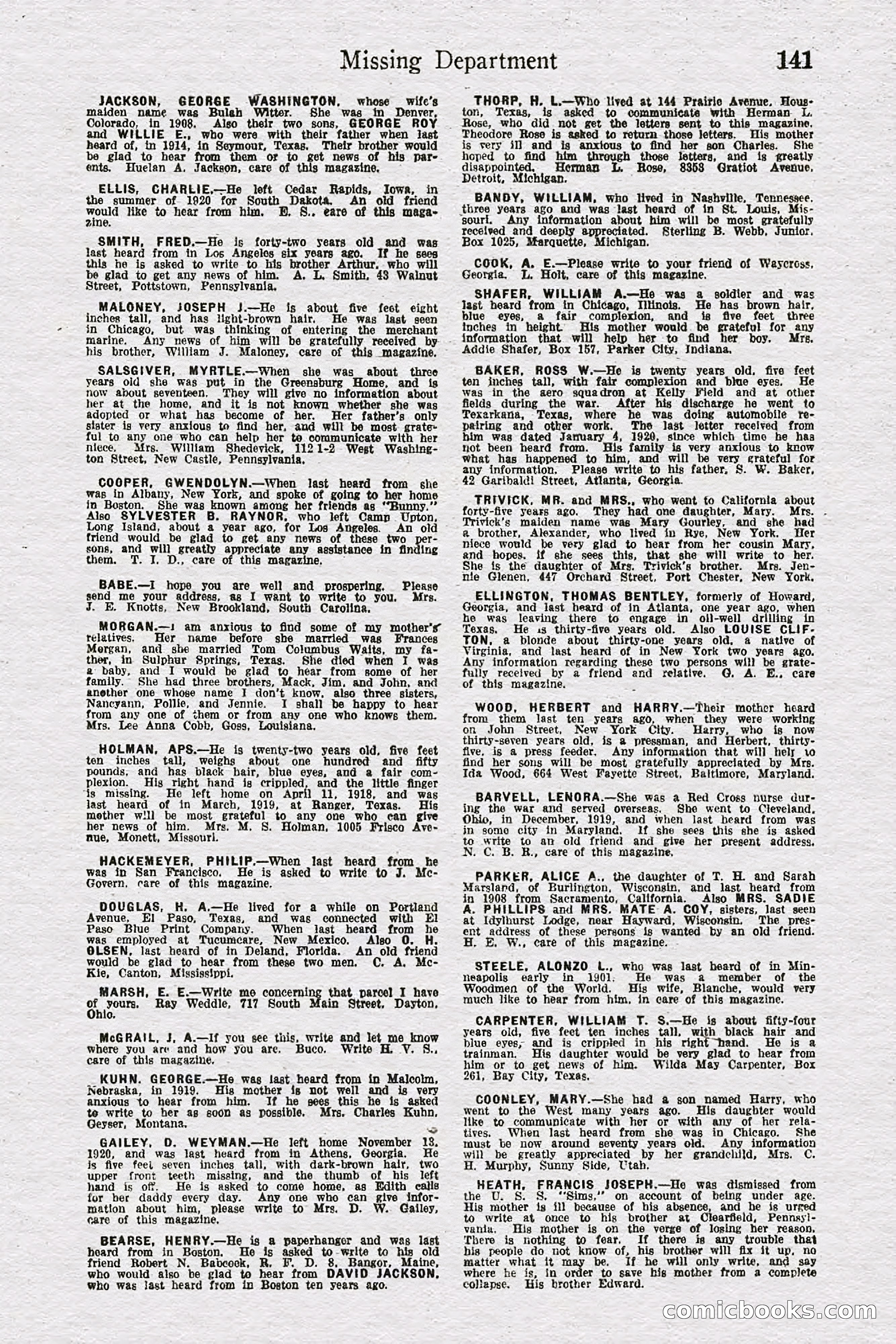Detective Story Magazine — page 143 of 148