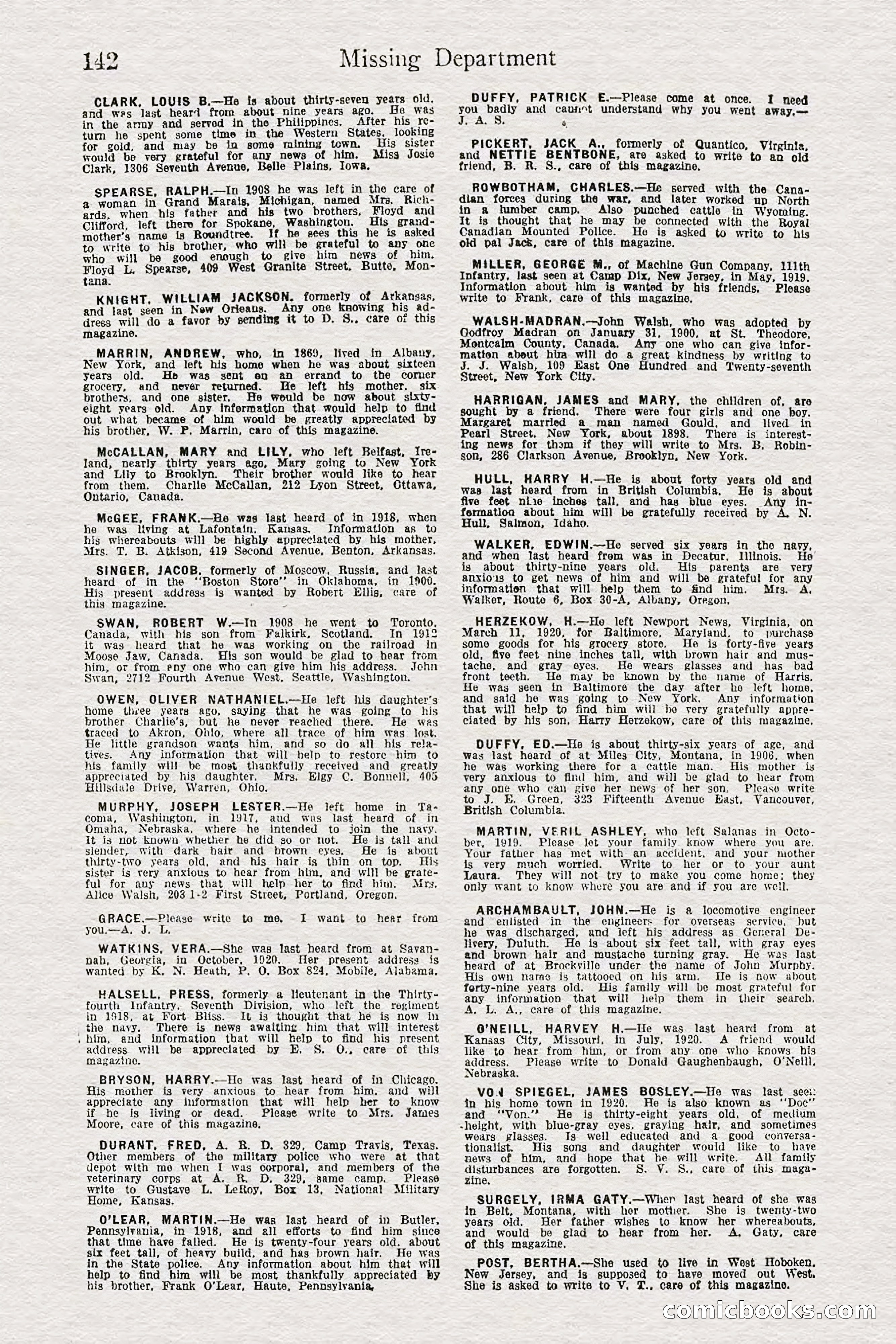 Detective Story Magazine — page 144 of 148