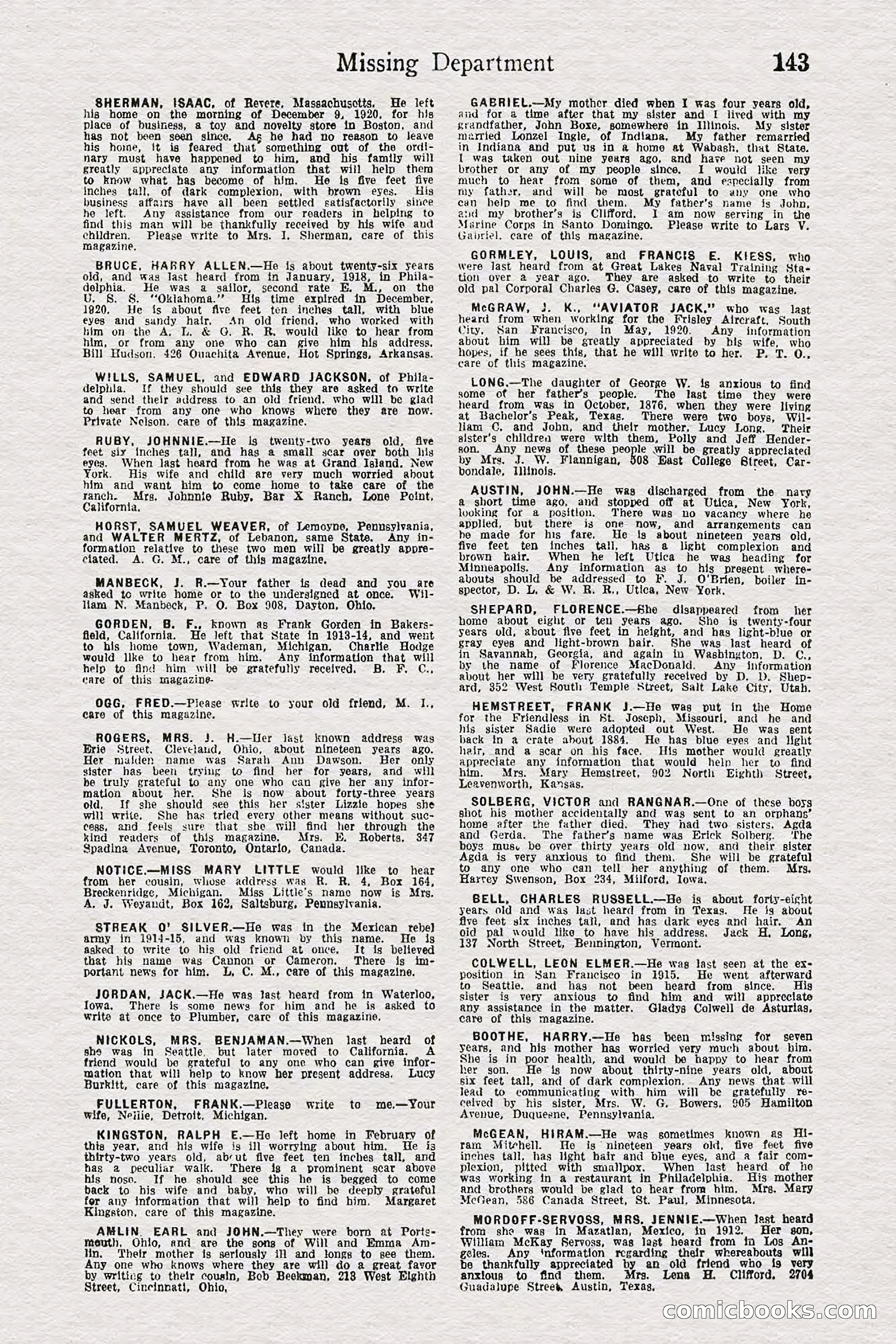 Detective Story Magazine — page 145 of 148