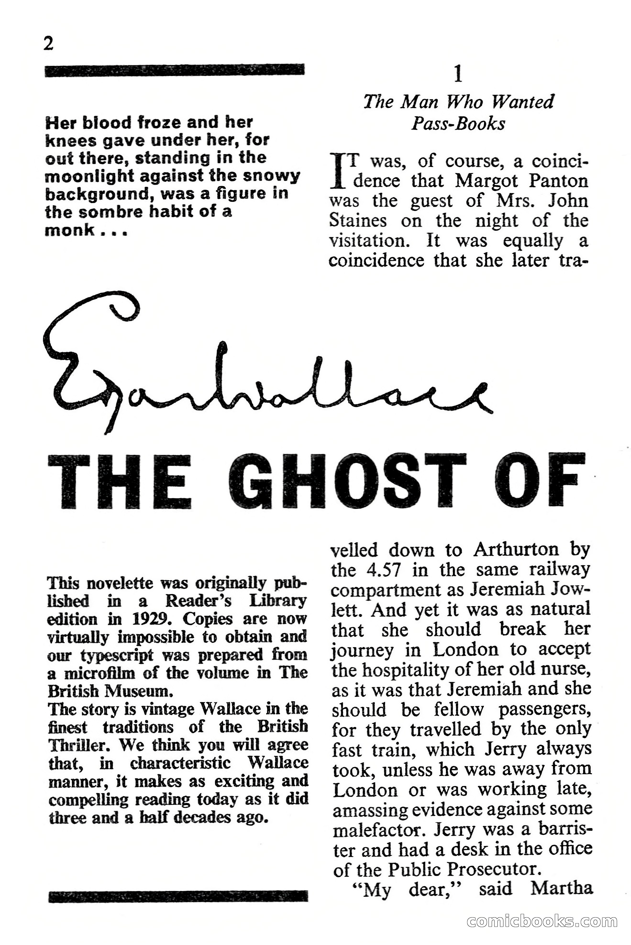Edgar Wallace Mystery Magazine, Vol. 1, No. 1 — page 4 of 132