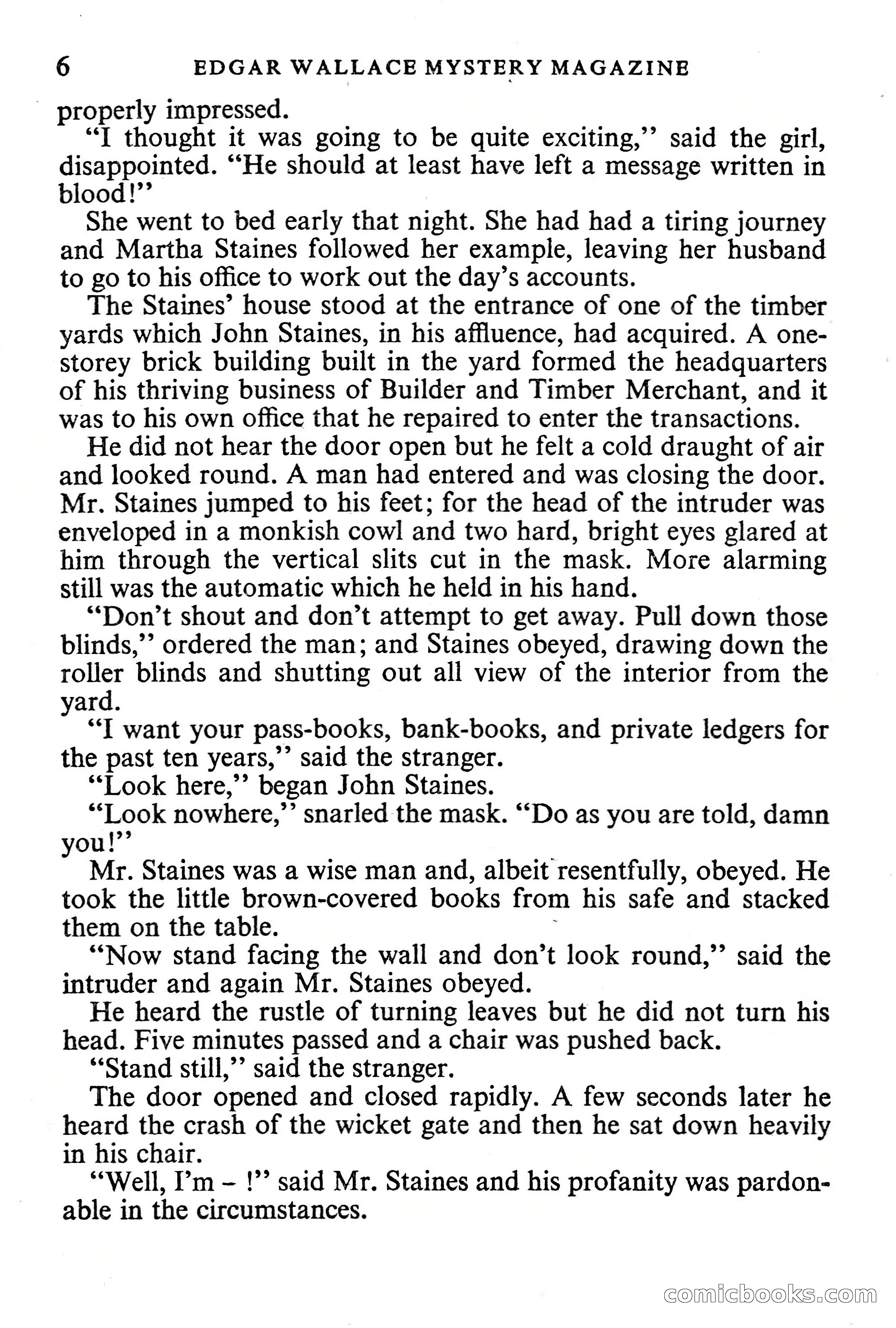 Edgar Wallace Mystery Magazine, Vol. 1, No. 1 — page 8 of 132